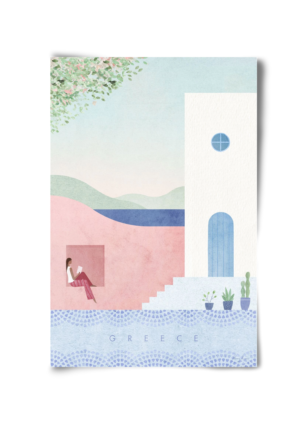 Greece Travel Poster, 30x45 cm, Keret nélkül