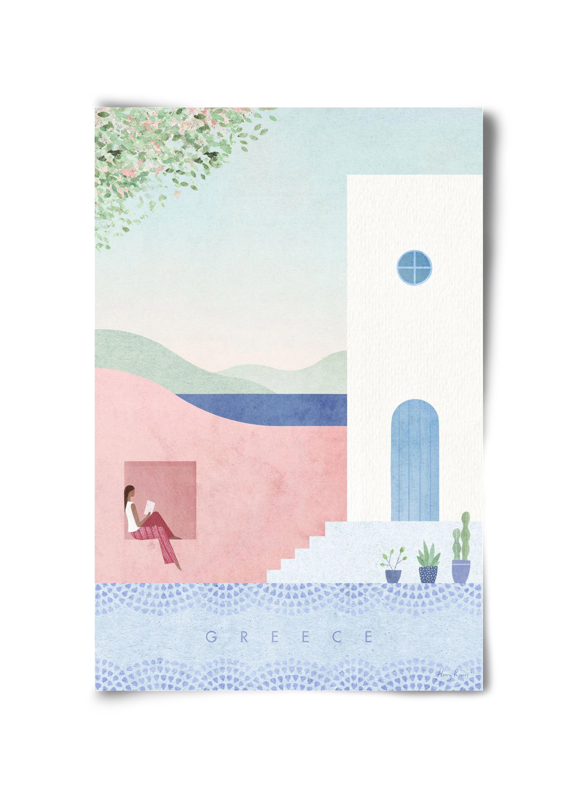 Greece Travel Poster, 30x45 cm, Keret nélkül