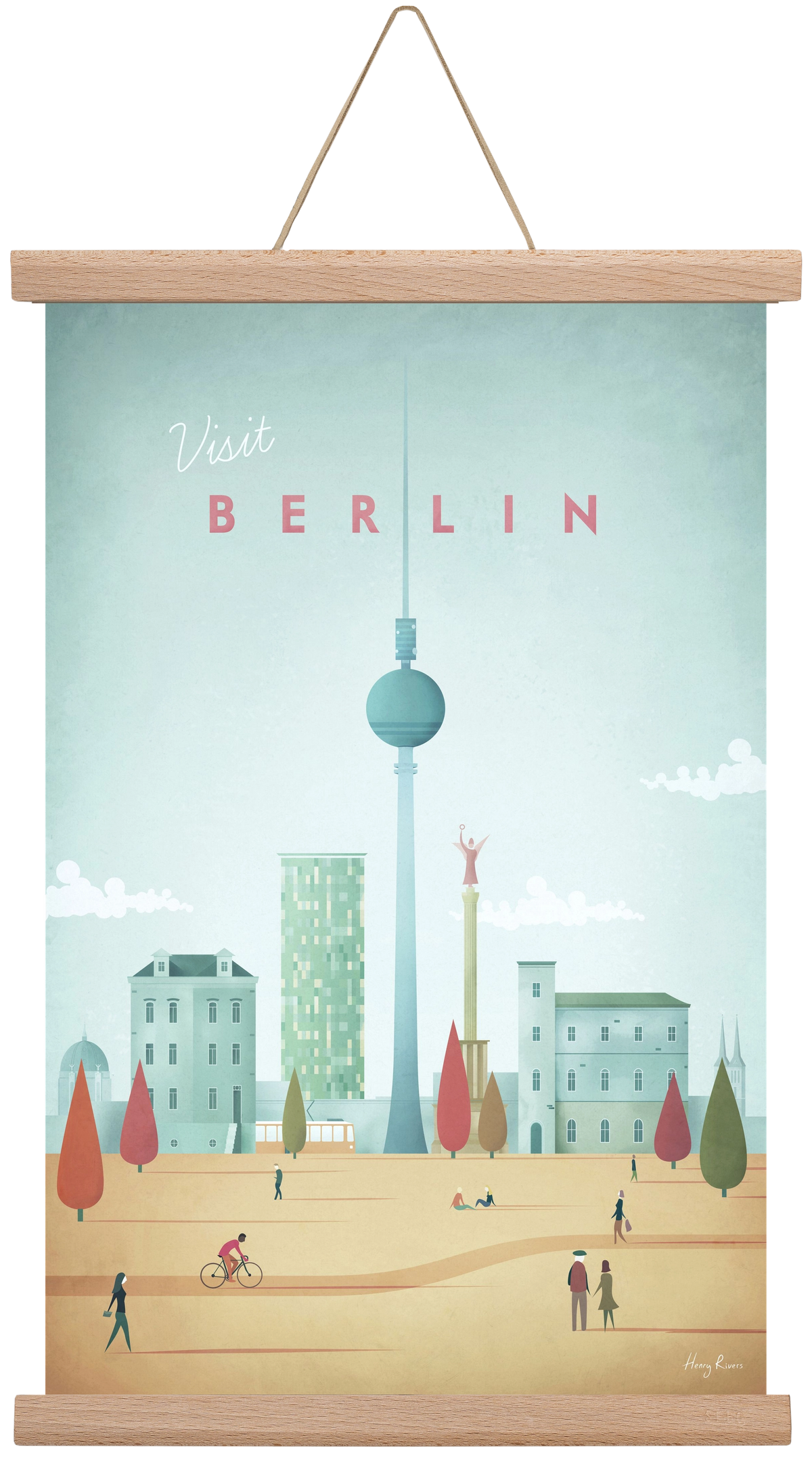 Berlin Travel Poster, 30x45 cm (30x45 cm), Tölgy akasztó
