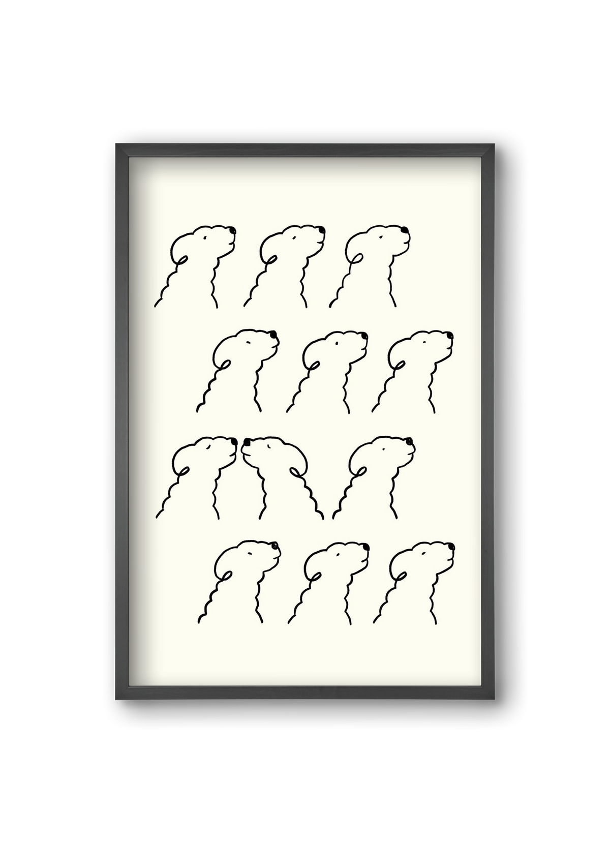 A Monochrome Love Story, 20x30 cm (20x30 cm), Fekete keret