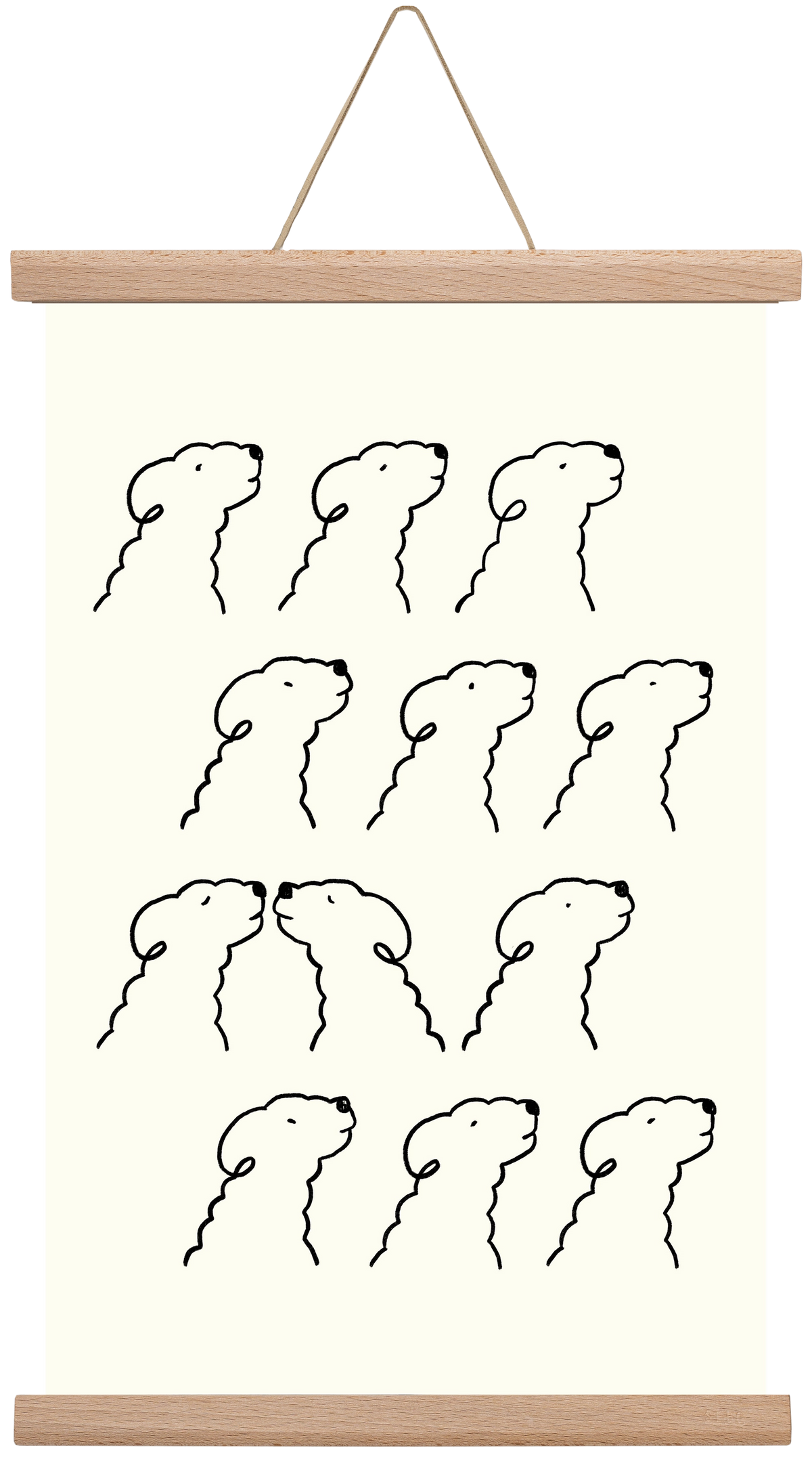 A Monochrome Love Story, 30x45 cm (30x45 cm), Tölgy akasztó