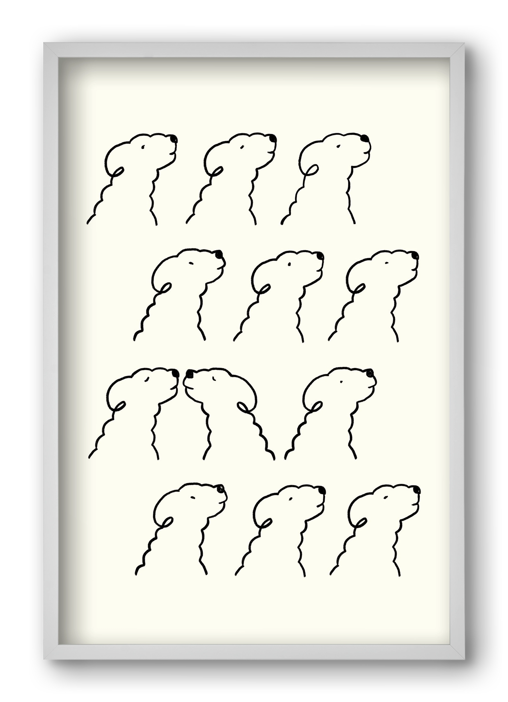 A Monochrome Love Story, 40x60 cm (40x60 cm), Fehér keret