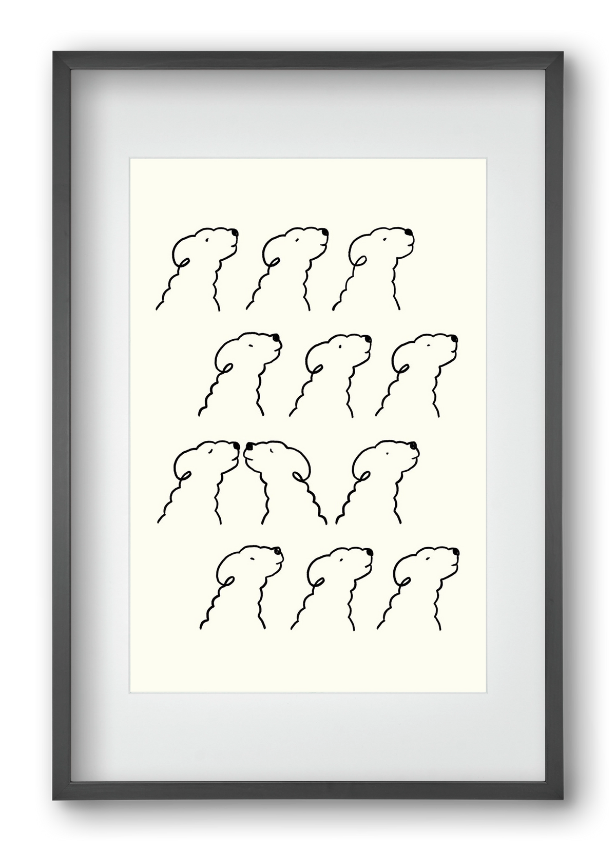 A Monochrome Love Story, 40x60 cm (30x45 cm), Fekete keret, paszpartuval