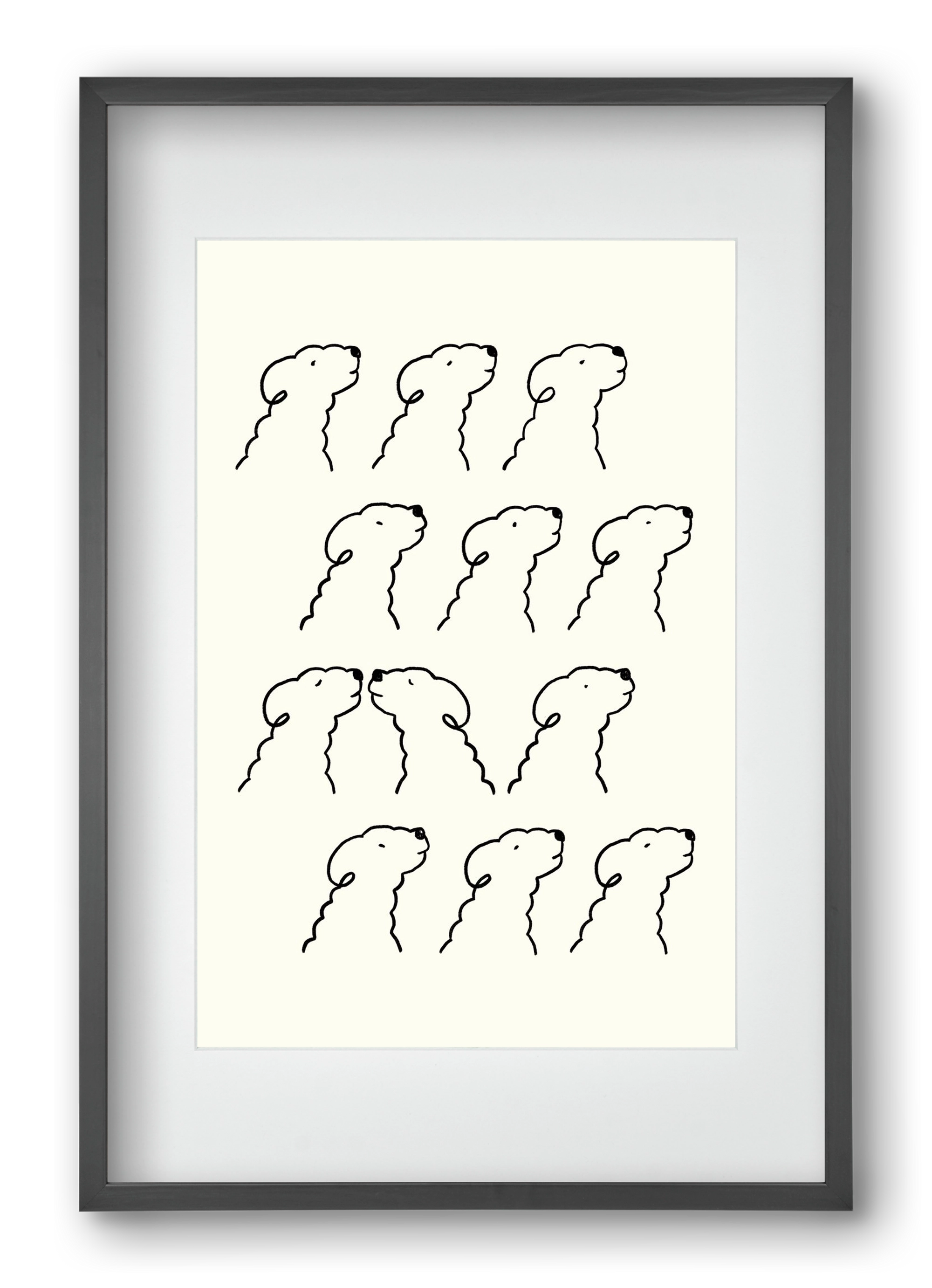 A Monochrome Love Story, 40x60 cm (30x45 cm), Fekete keret, paszpartuval