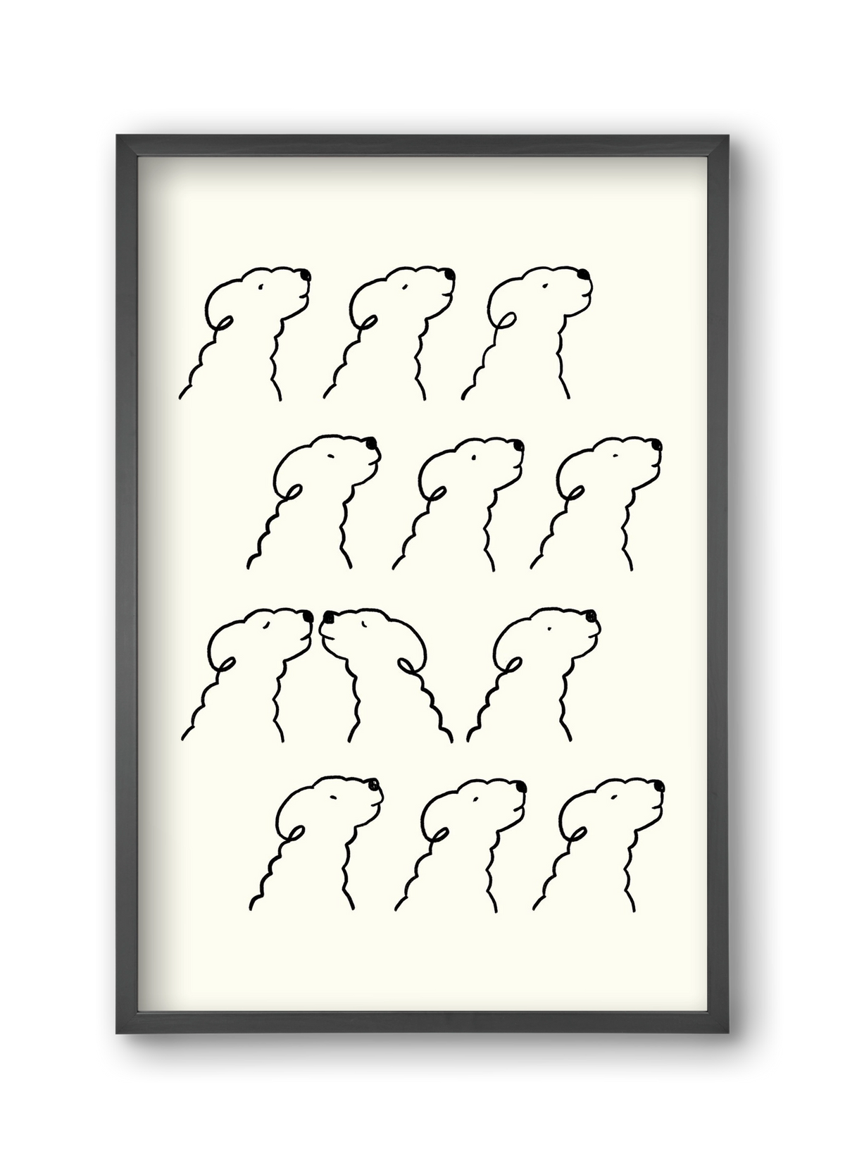 A Monochrome Love Story, 30x45 cm (30x45 cm), Fekete keret