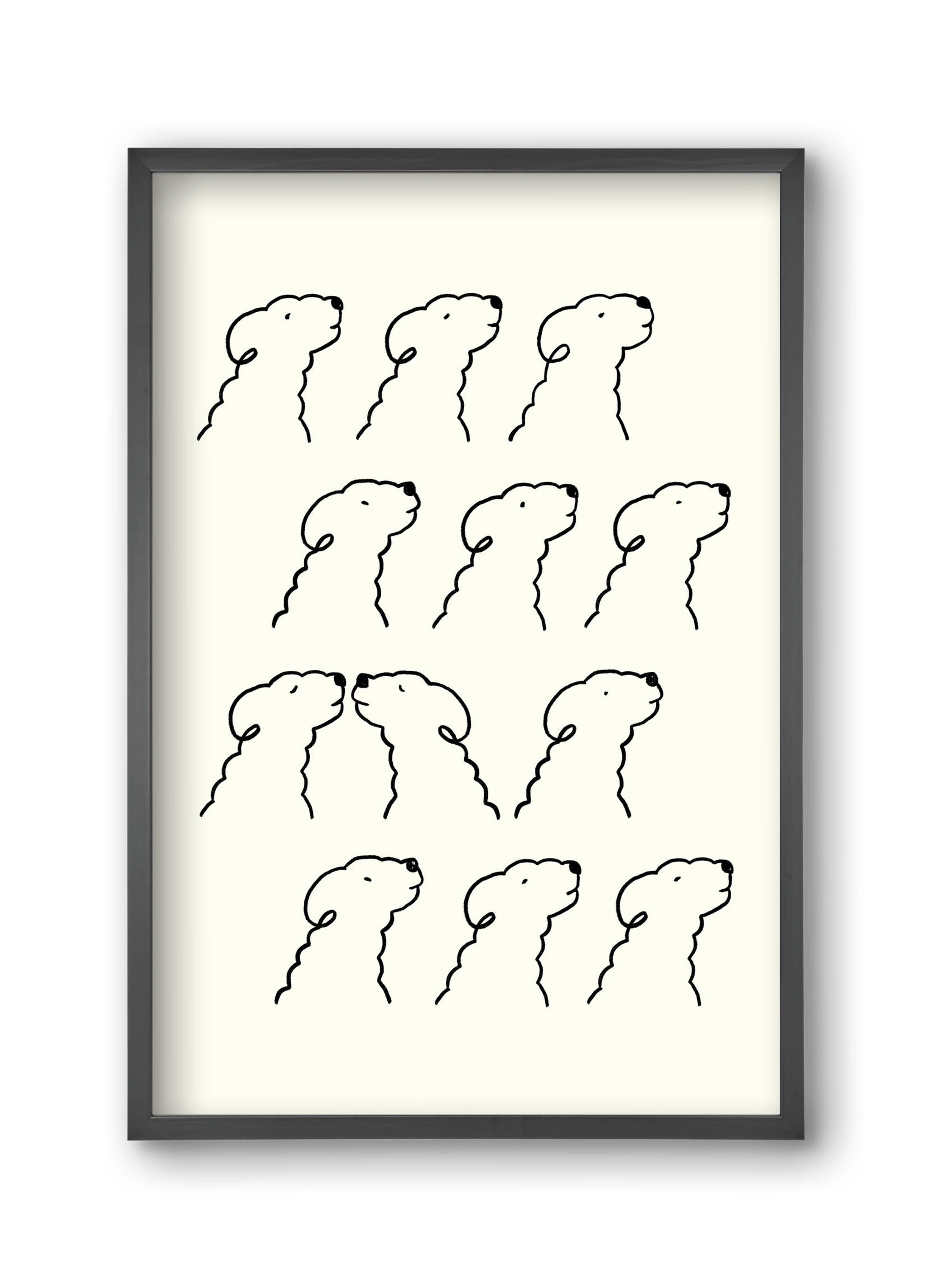 A Monochrome Love Story, 30x45 cm (30x45 cm), Fekete keret