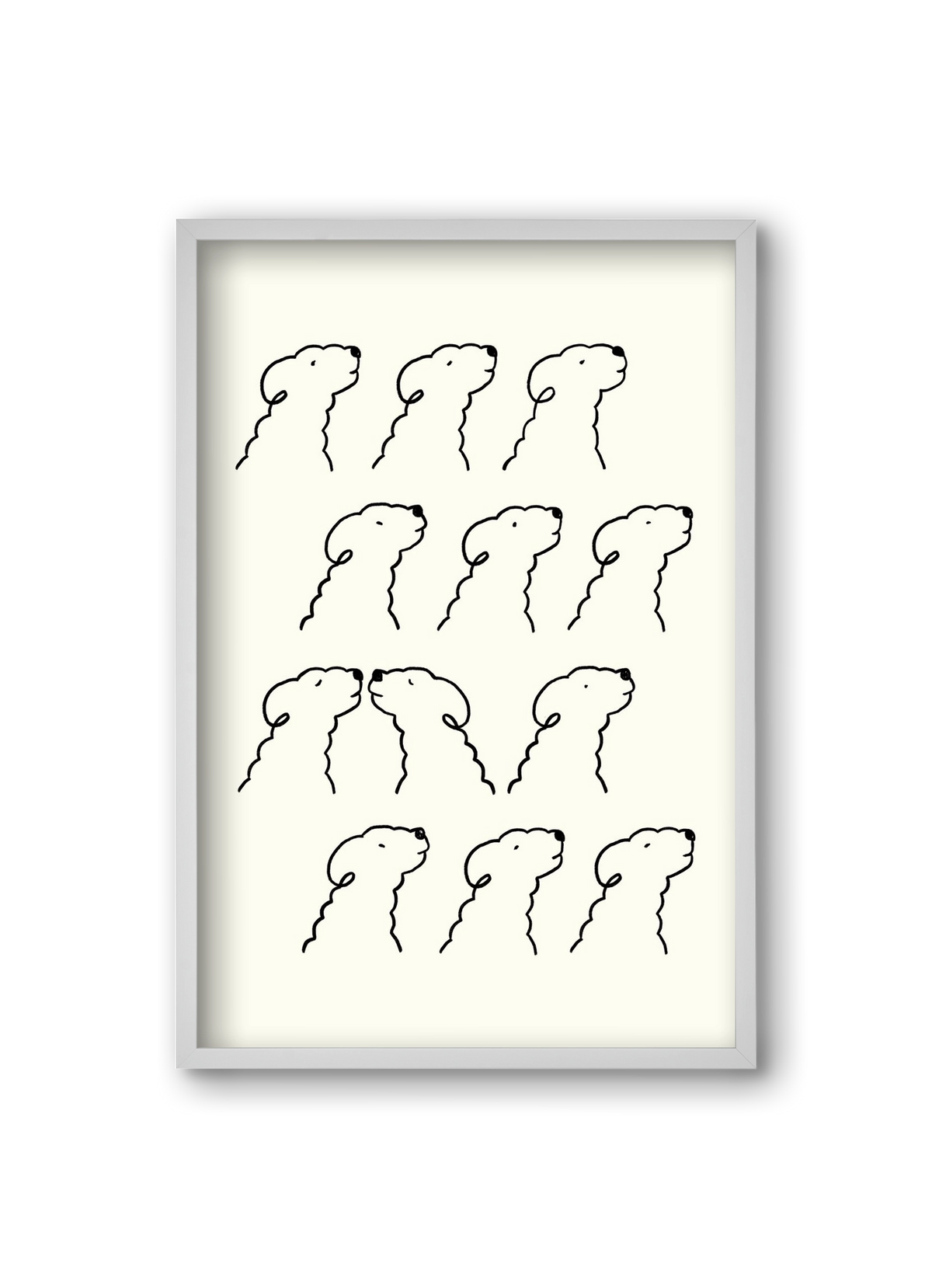 A Monochrome Love Story, 20x30 cm (20x30 cm), Fehér keret