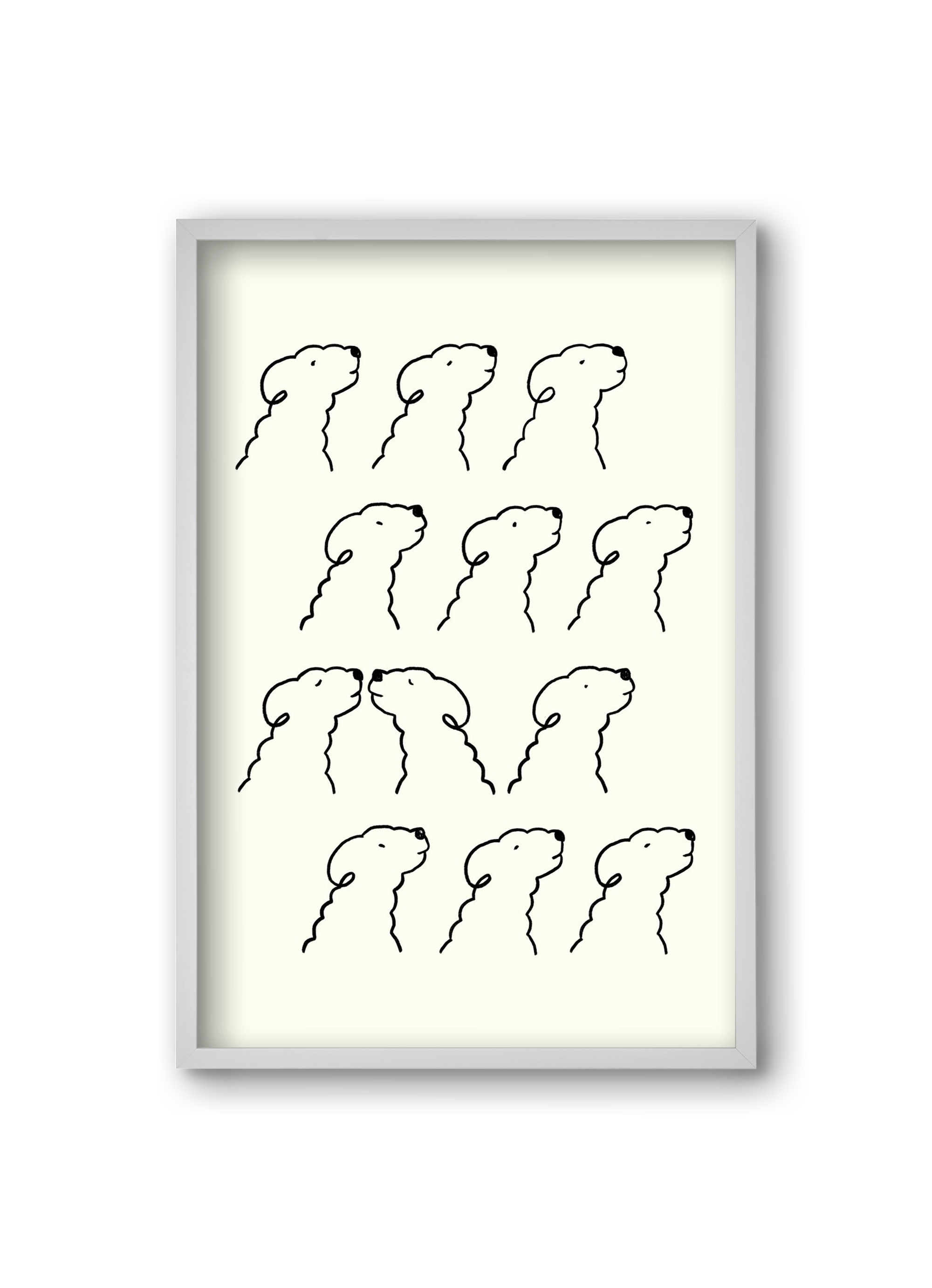 A Monochrome Love Story, 20x30 cm (20x30 cm), Fehér keret