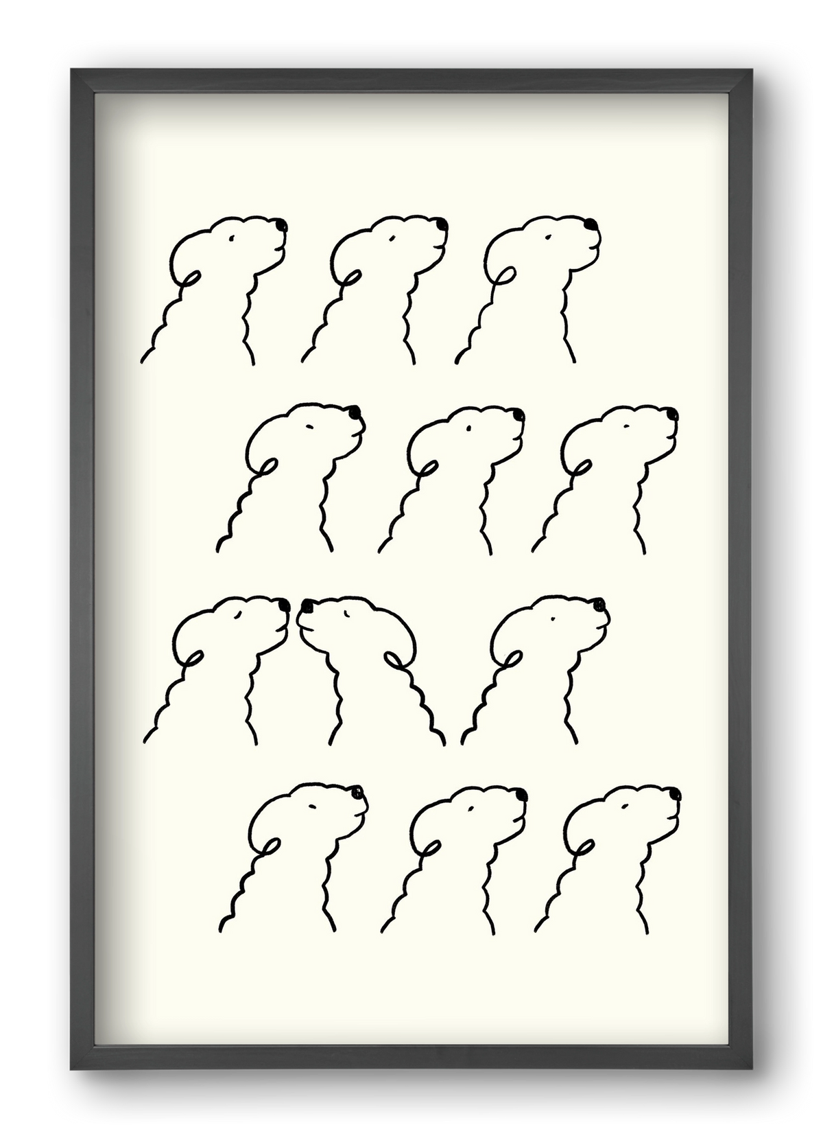 A Monochrome Love Story, 40x60 cm (40x60 cm), Fekete keret