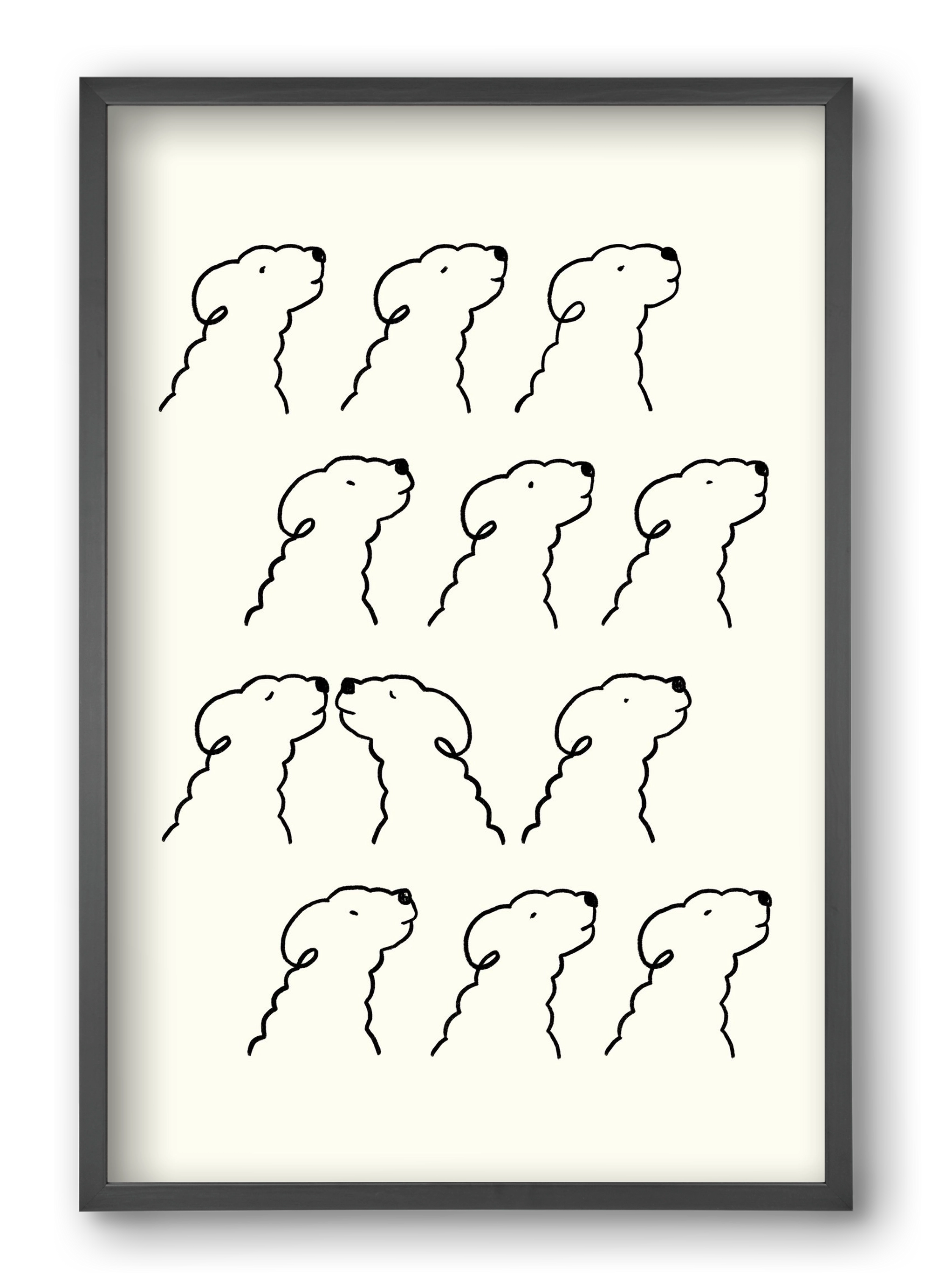 A Monochrome Love Story, 40x60 cm (40x60 cm), Fekete keret