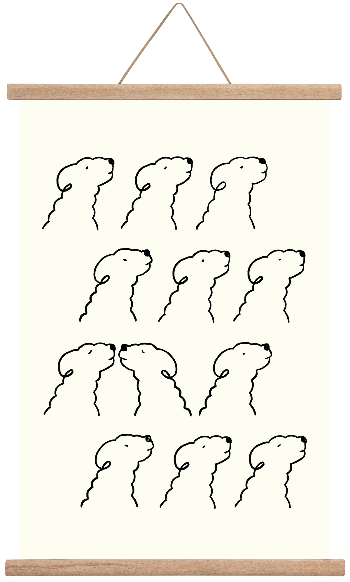 A Monochrome Love Story, 40x60 cm (40x60 cm), Tölgy akasztó