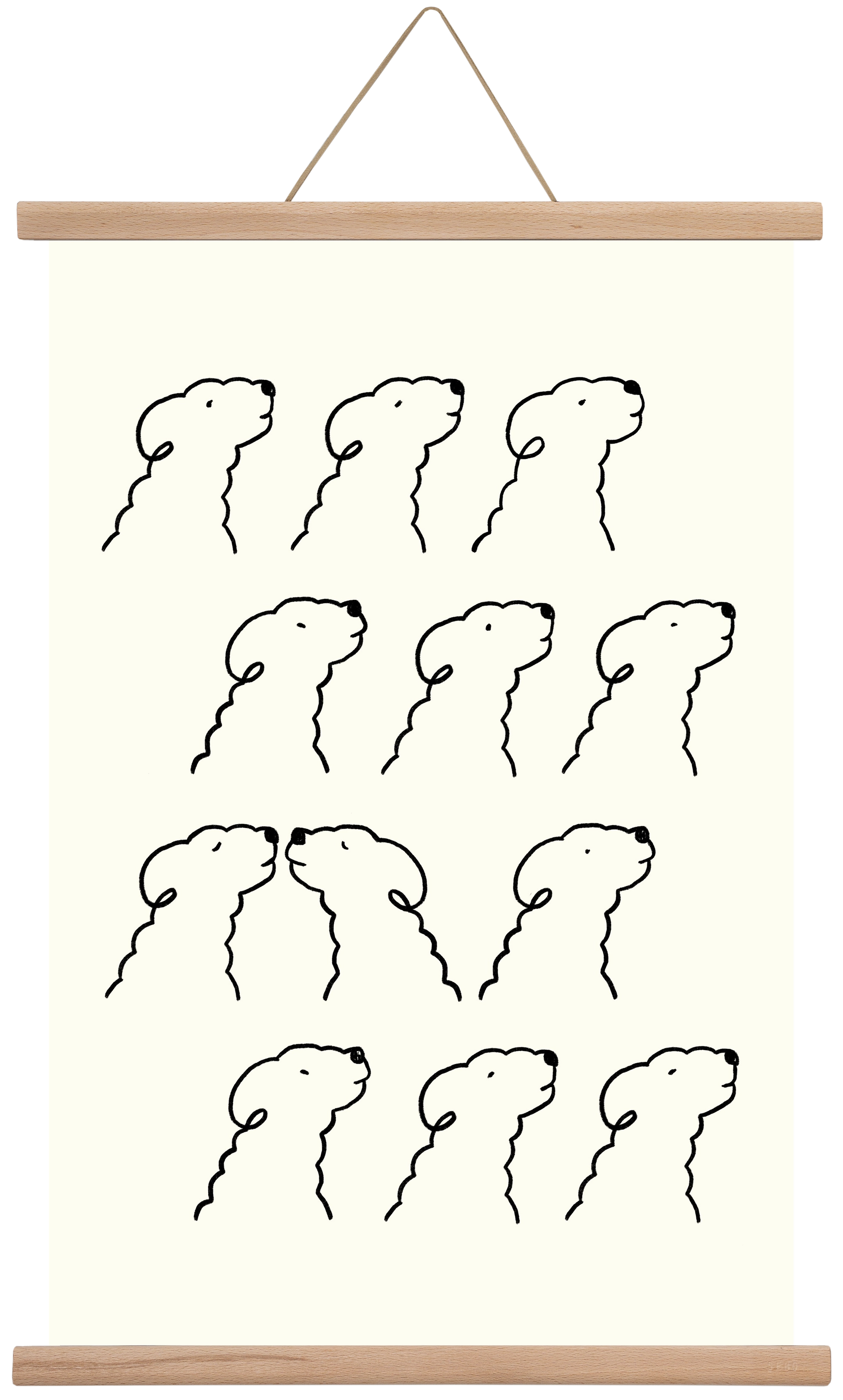 A Monochrome Love Story, 40x60 cm (40x60 cm), Tölgy akasztó