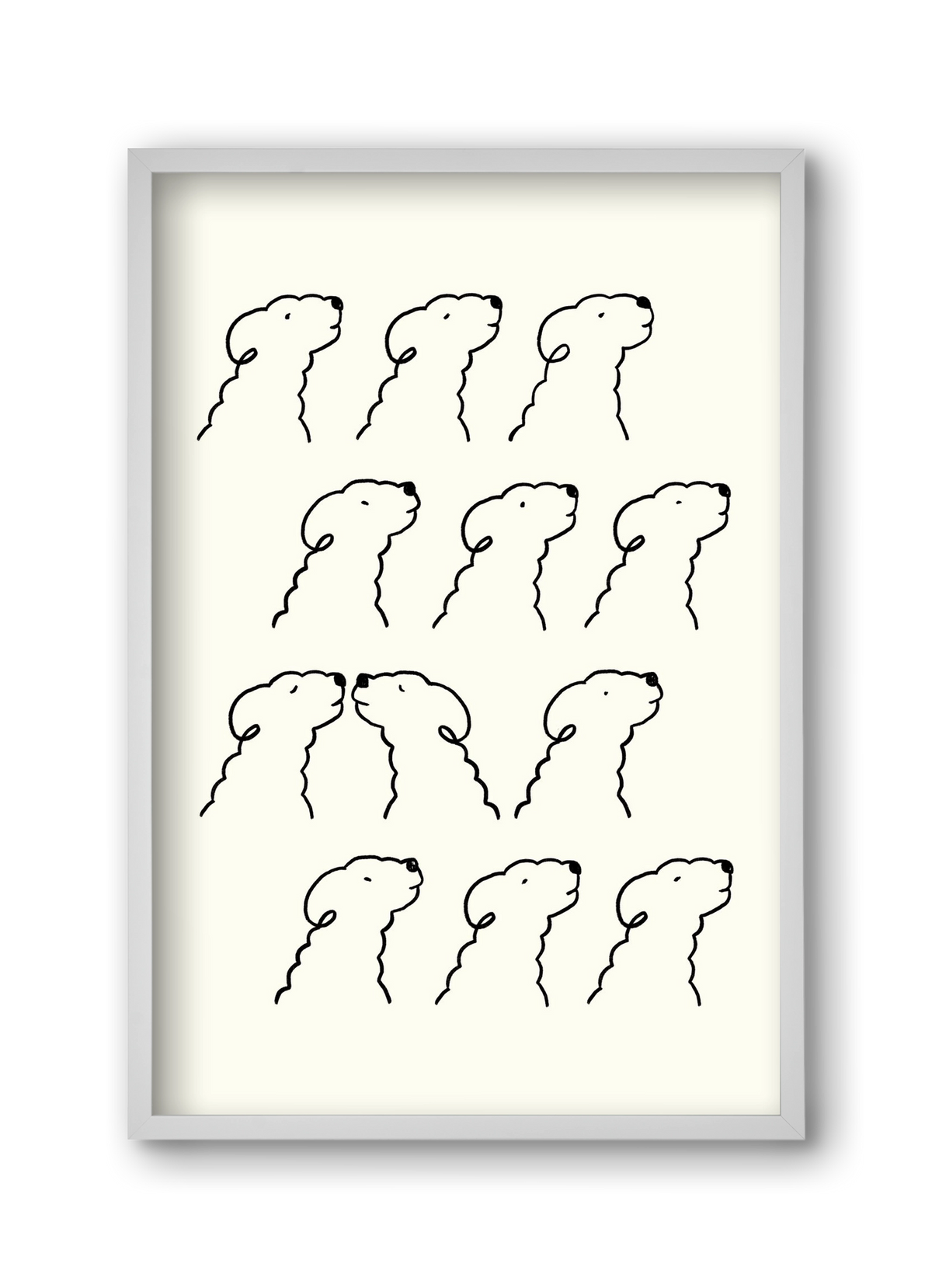 A Monochrome Love Story, 30x45 cm (30x45 cm), Fehér keret