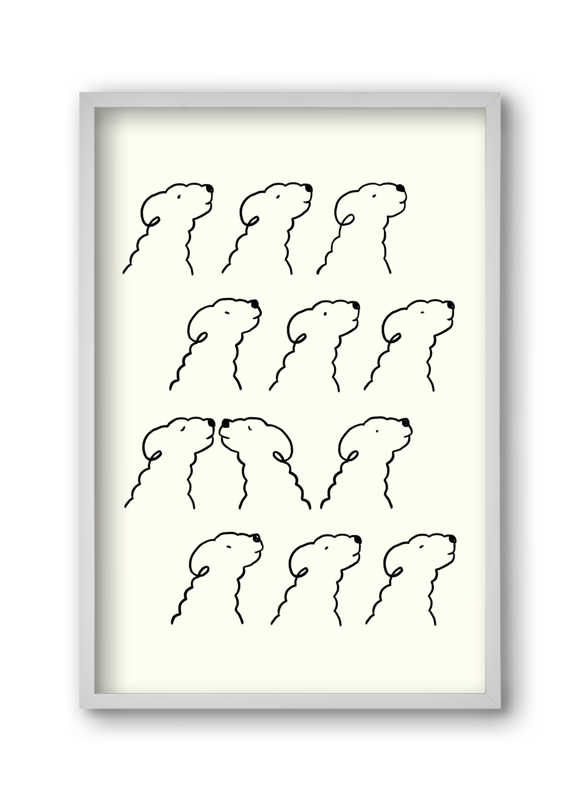 A Monochrome Love Story, 30x45 cm (30x45 cm), Fehér keret