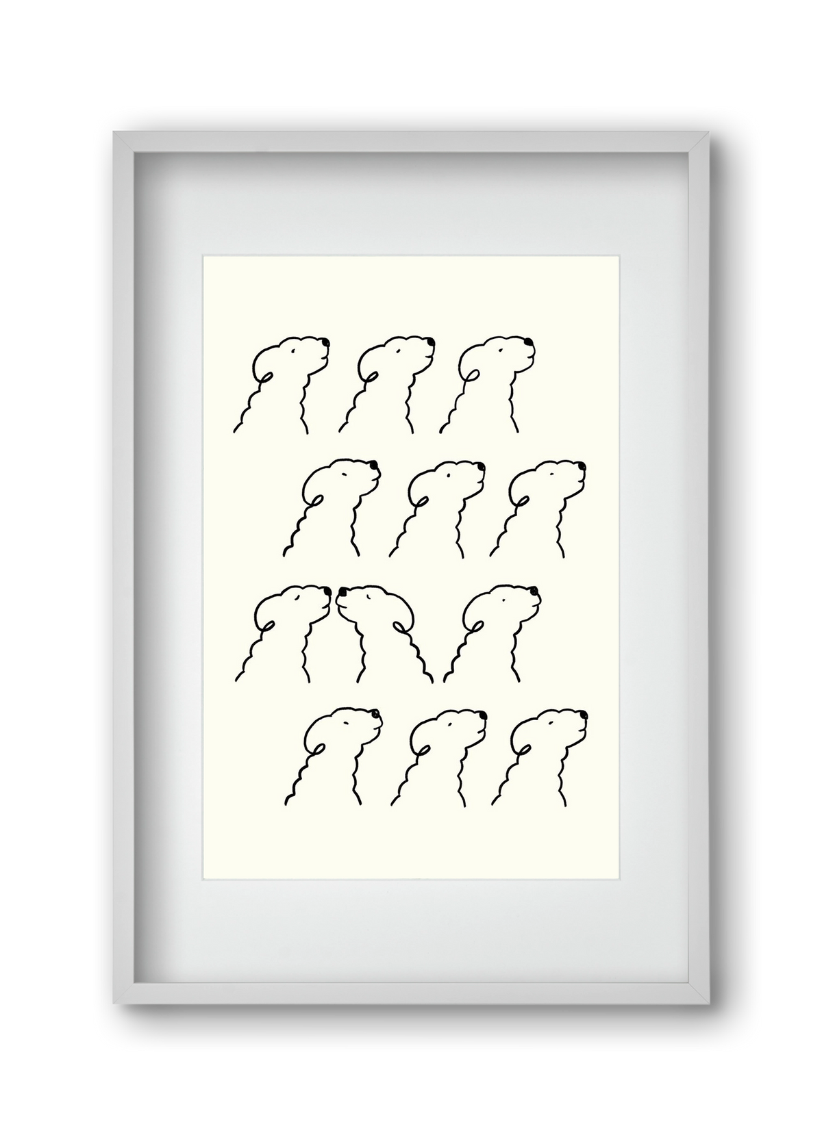 A Monochrome Love Story, 30x45 cm (20x30 cm), Fehér keret, paszpartuval