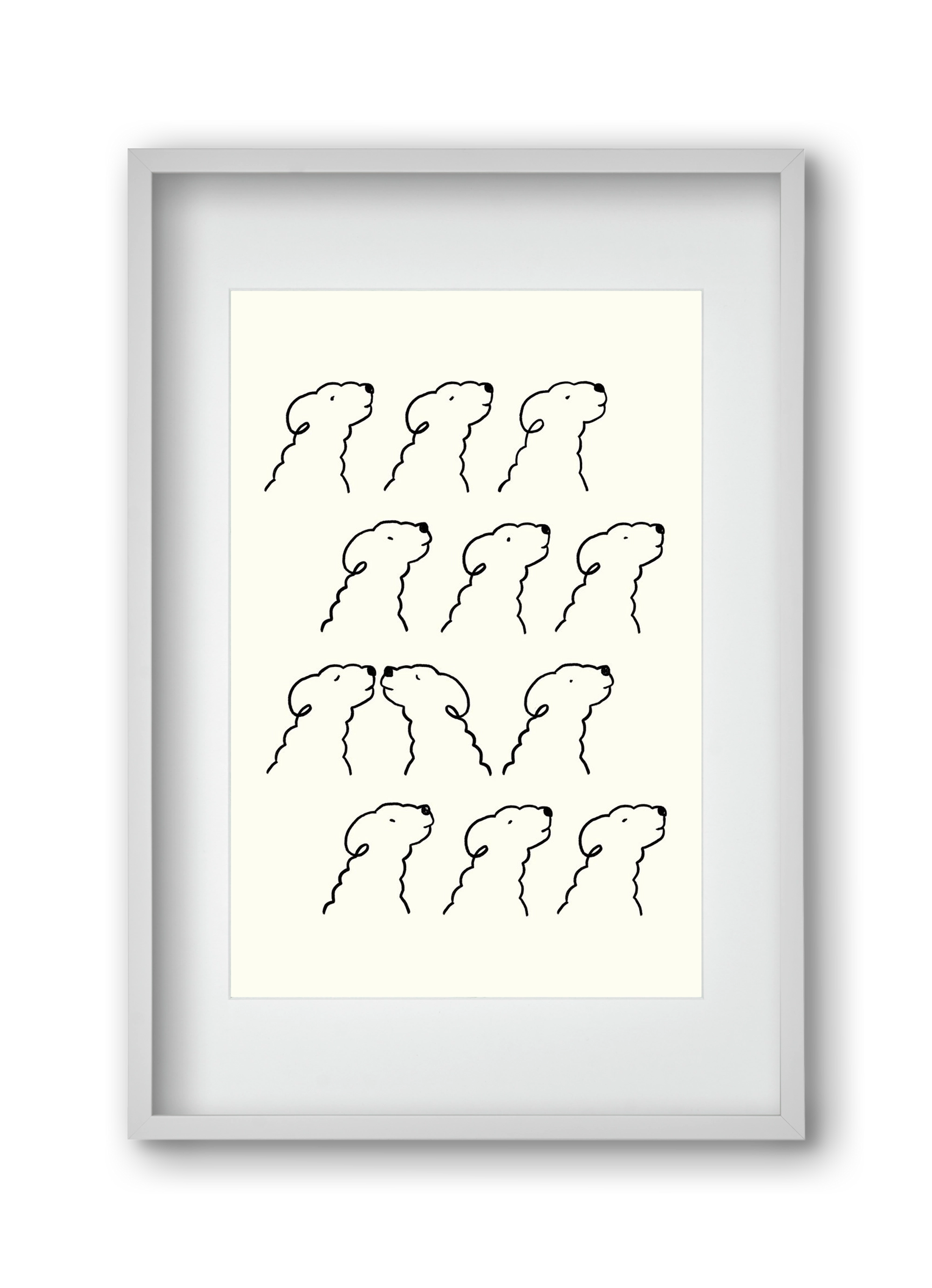 A Monochrome Love Story, 30x45 cm (20x30 cm), Fehér keret, paszpartuval