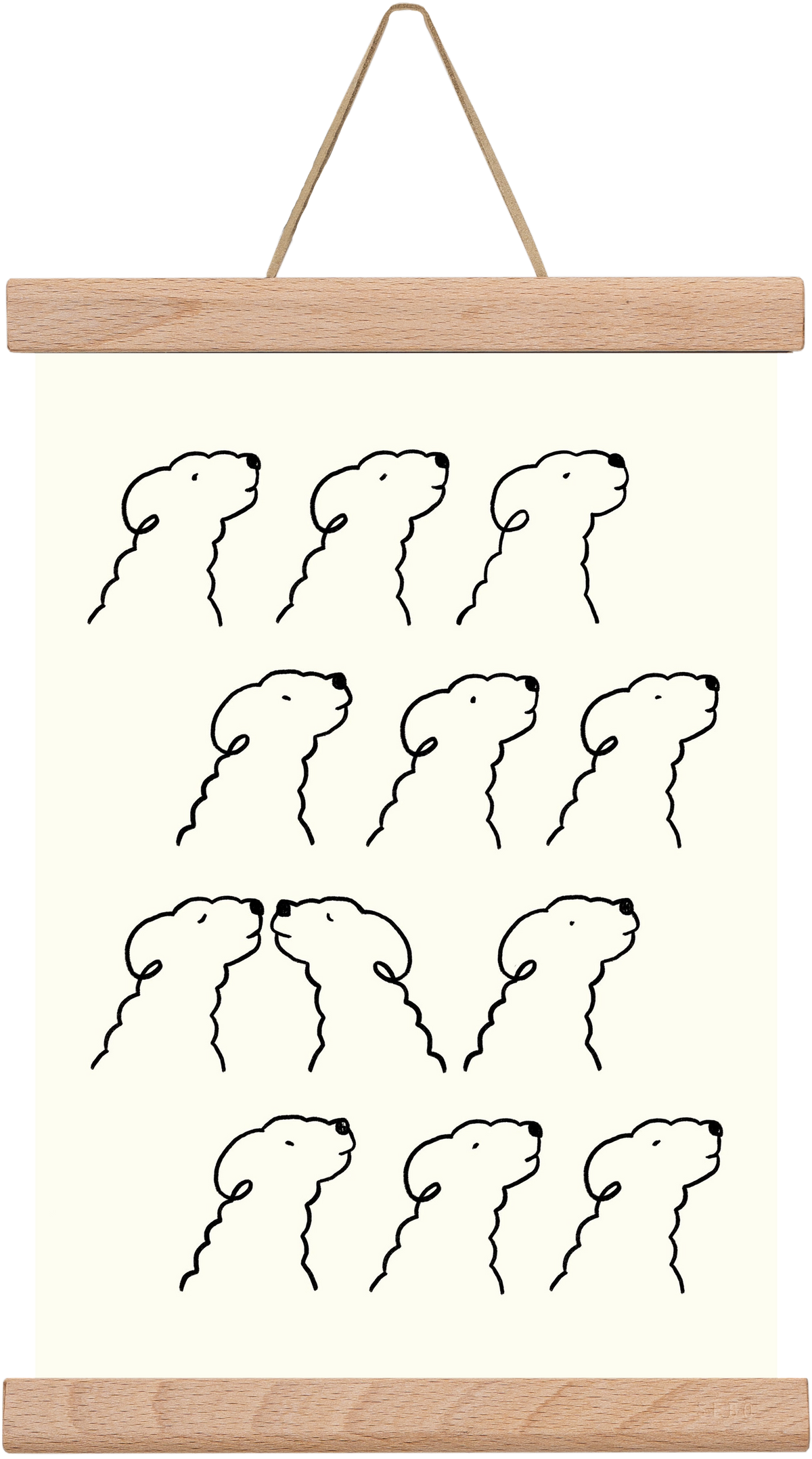 A Monochrome Love Story, 20x30 cm (20x30 cm), Tölgy akasztó