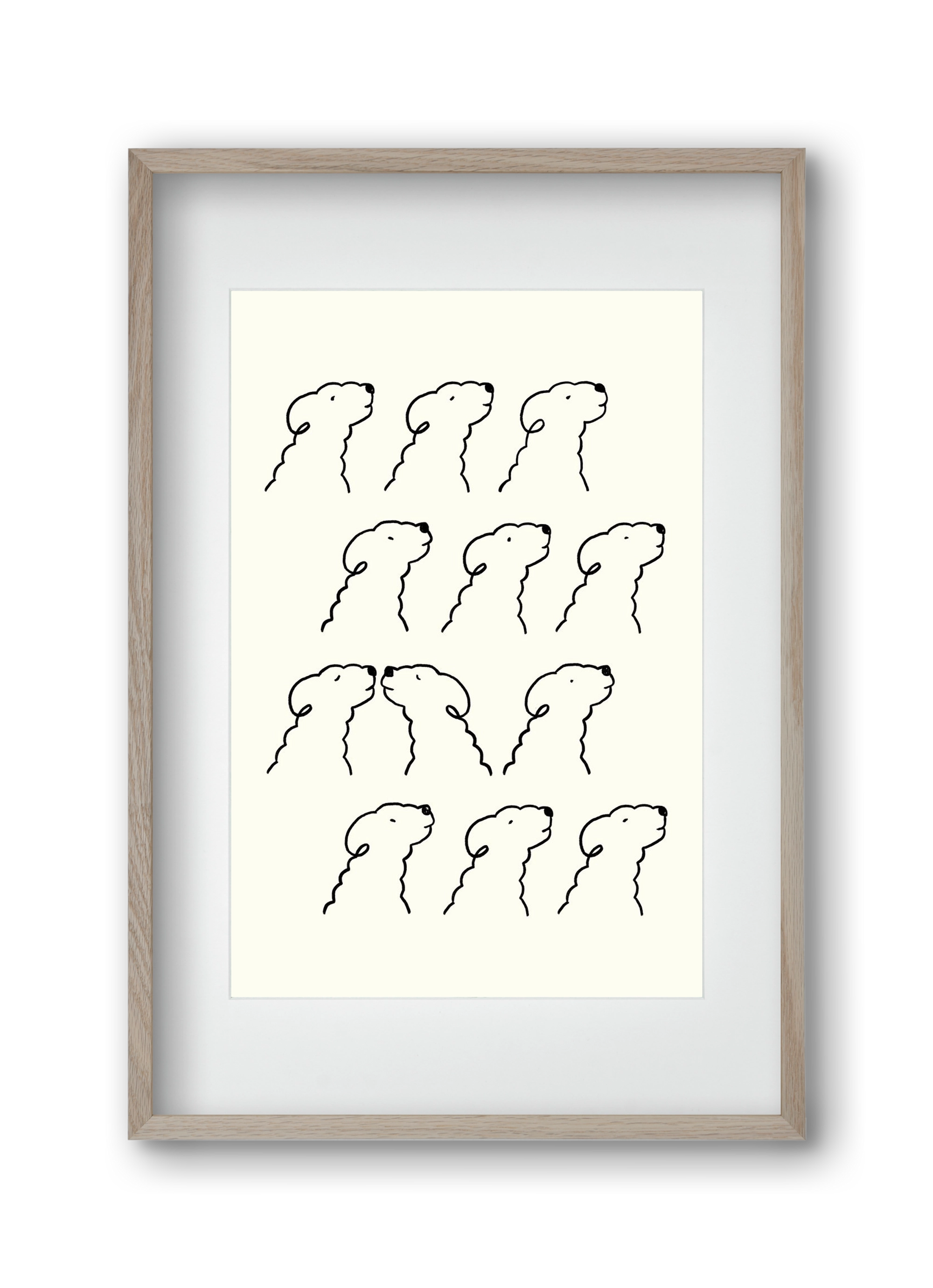 A Monochrome Love Story, 30x45 cm (20x30 cm), Tölgy keret, paszpartuval