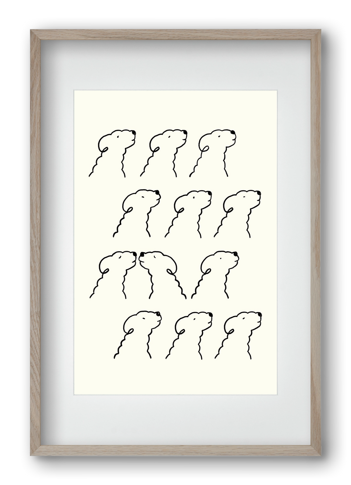 A Monochrome Love Story, 40x60 cm (30x45 cm), Tölgy keret, paszpartuval