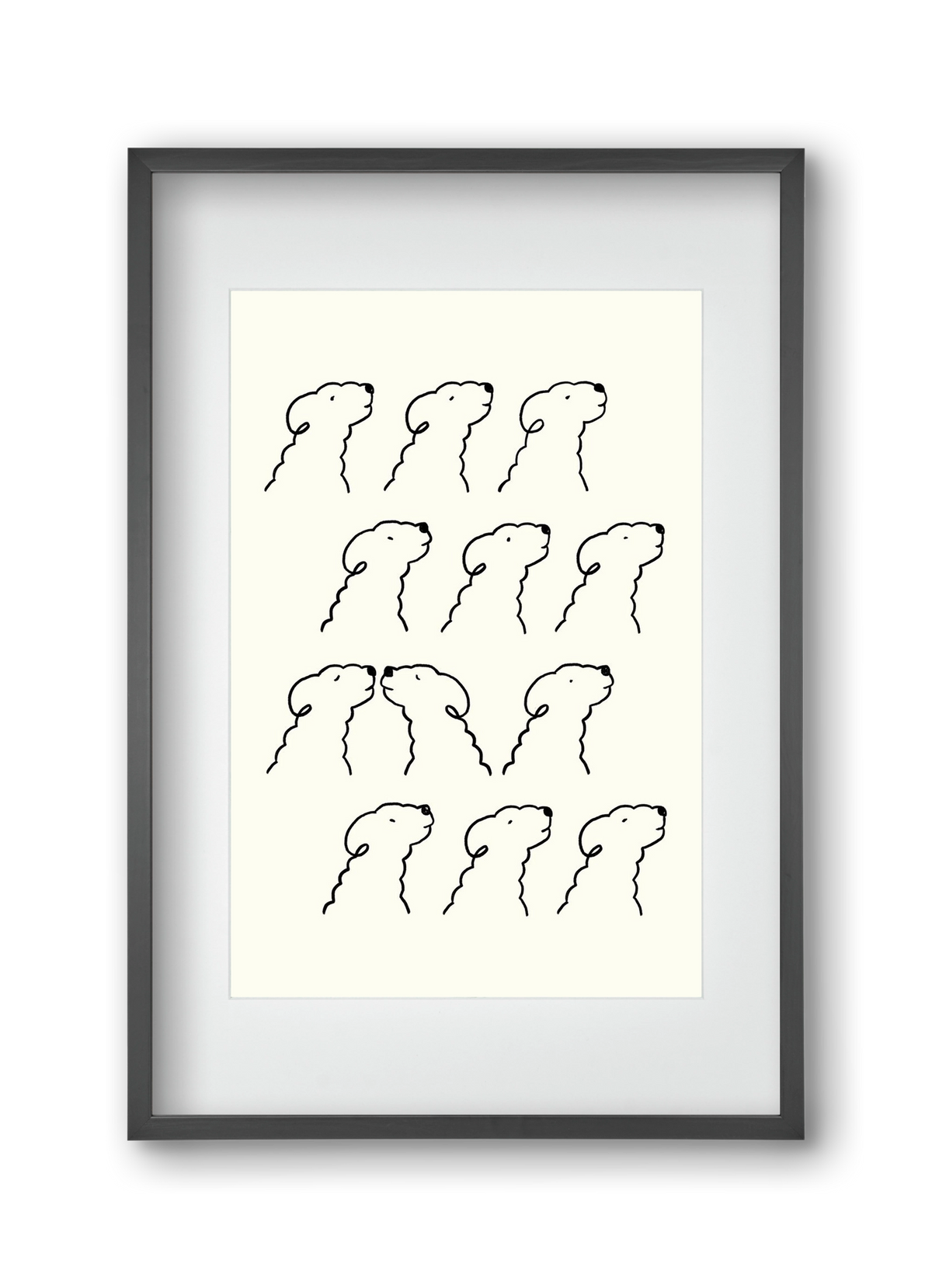 A Monochrome Love Story, 30x45 cm (20x30 cm), Fekete keret, paszpartuval