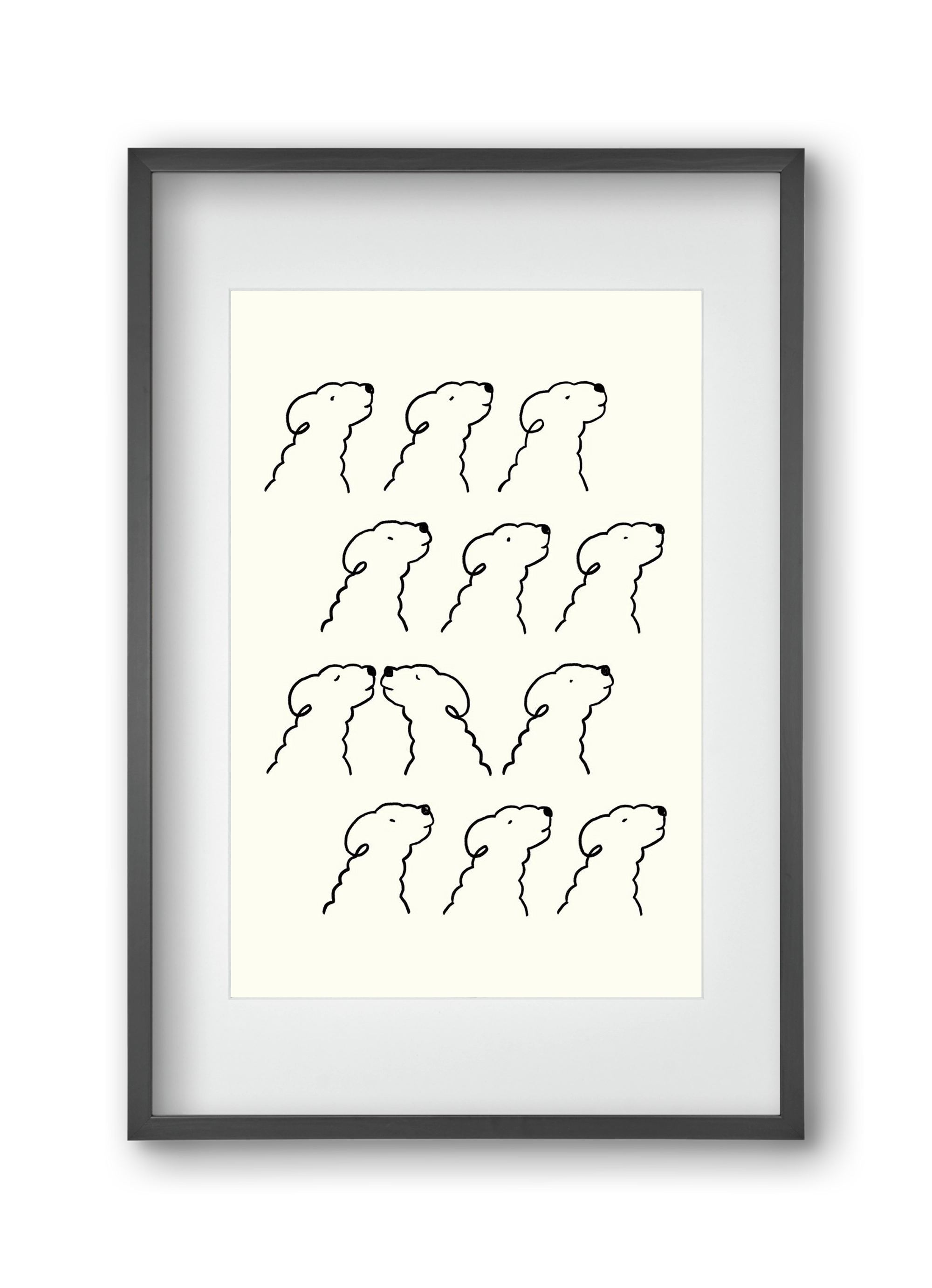 A Monochrome Love Story, 30x45 cm (20x30 cm), Fekete keret, paszpartuval