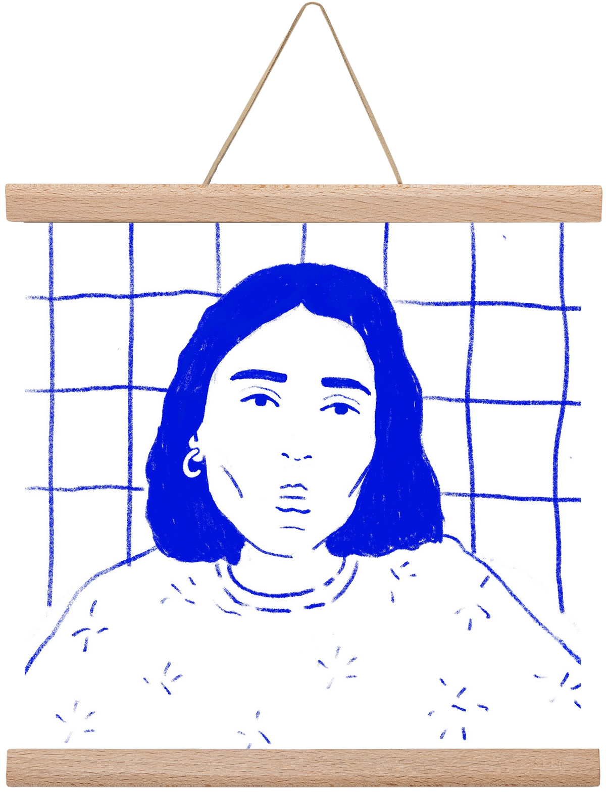 A Stranger, 30x30 cm (30x30 cm), Tölgy akasztó