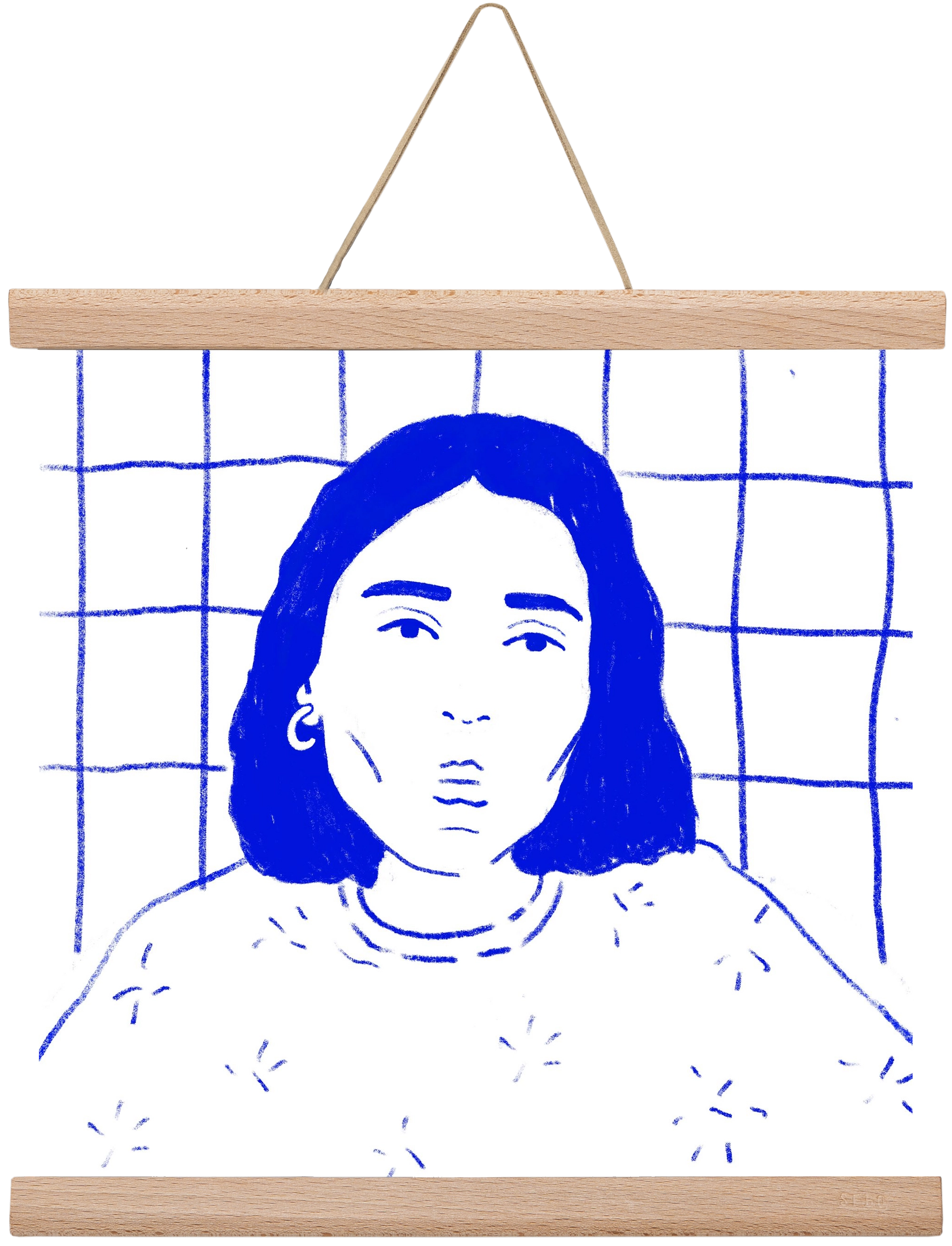 A Stranger, 30x30 cm (30x30 cm), Tölgy akasztó