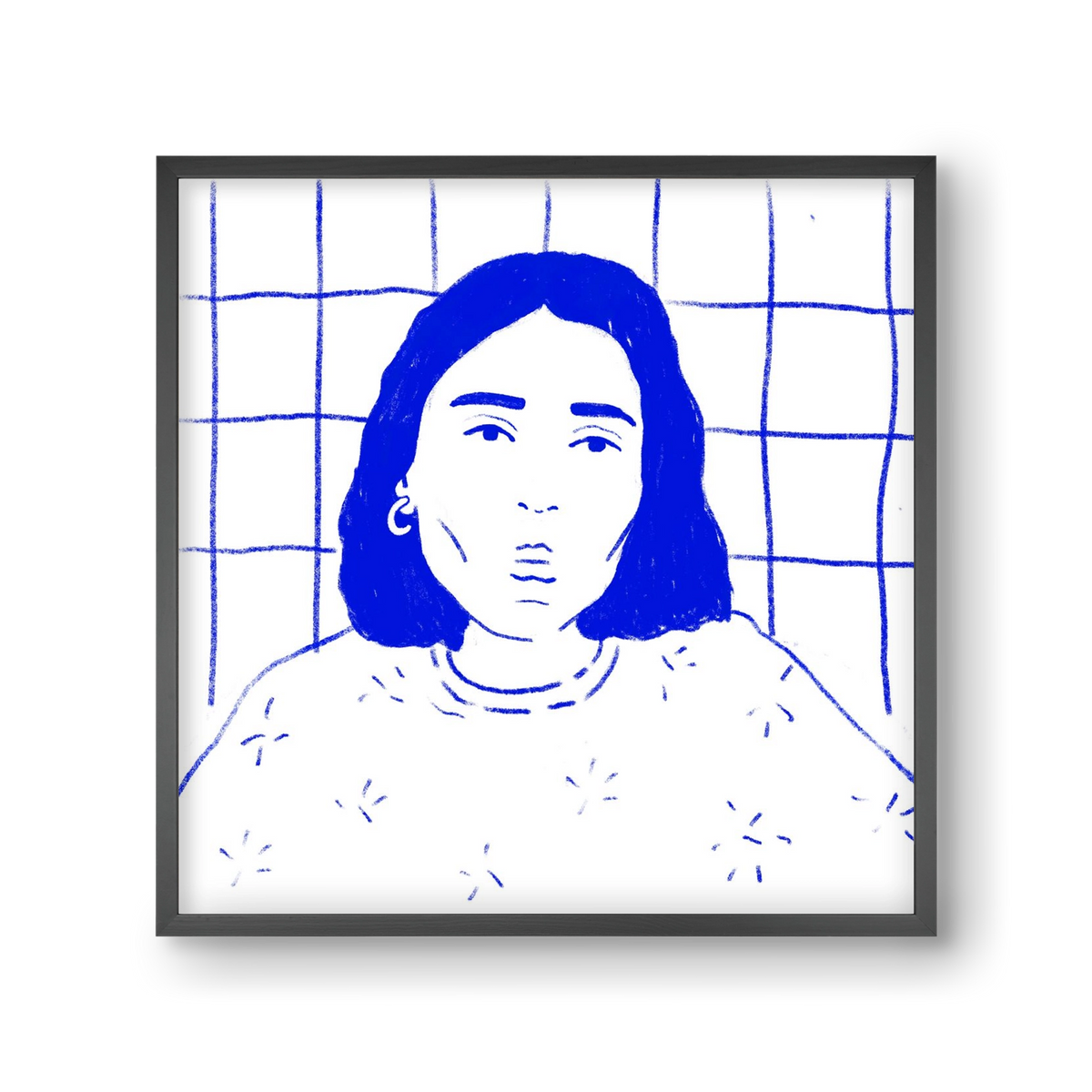 A Stranger, 30x30 cm (30x30 cm), Fekete keret