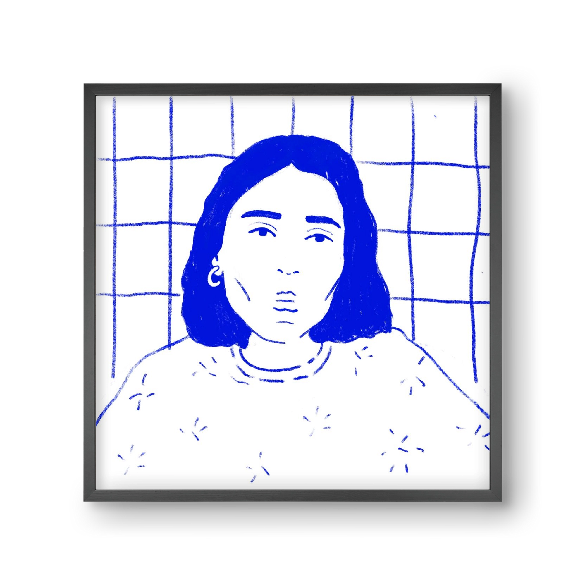 A Stranger, 30x30 cm (30x30 cm), Fekete keret