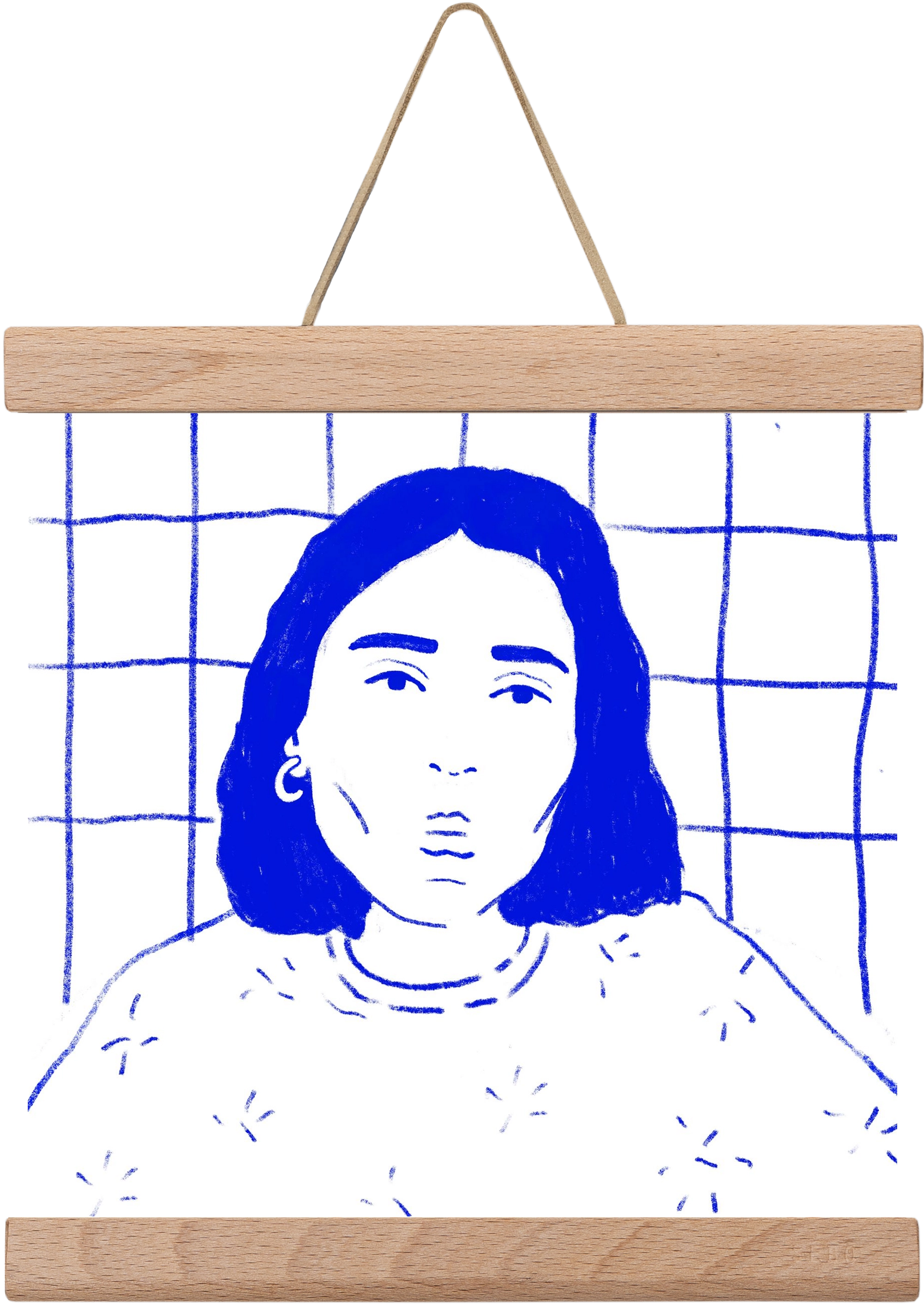 A Stranger, 20x20 cm (20x20 cm), Tölgy akasztó