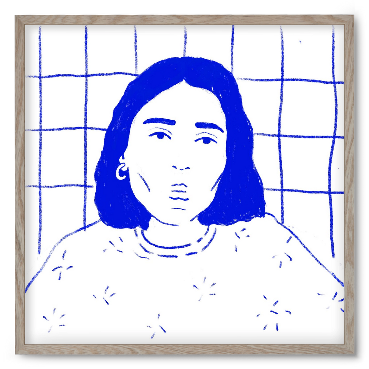 A Stranger, 50x50 cm (50x50 cm), Tölgy keret