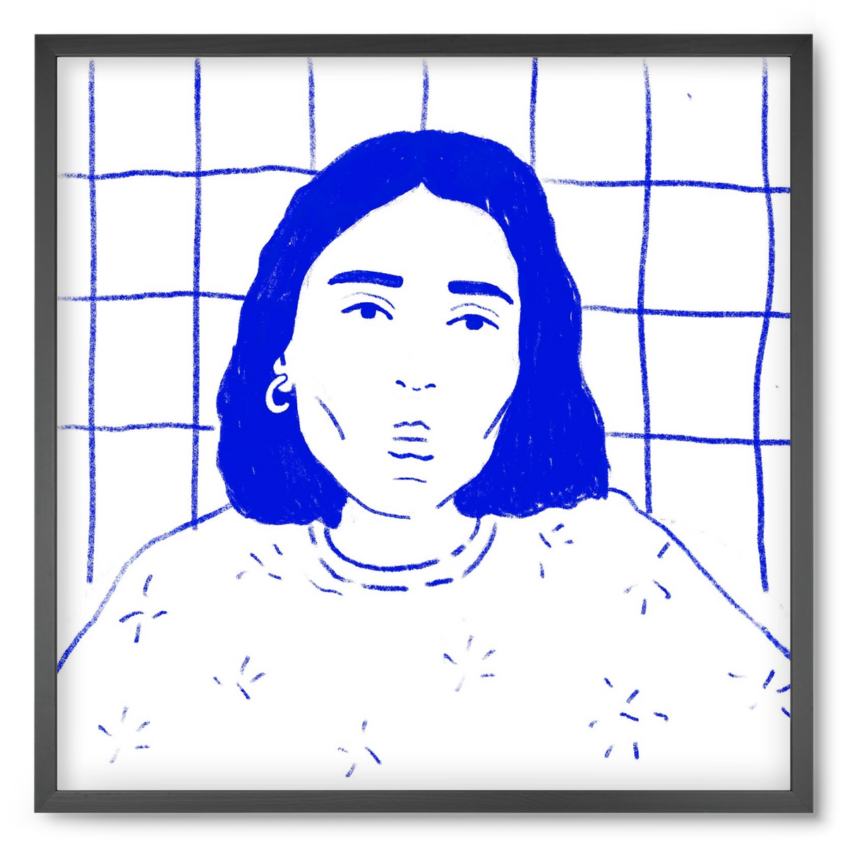 A Stranger, 50x50 cm (50x50 cm), Fekete keret