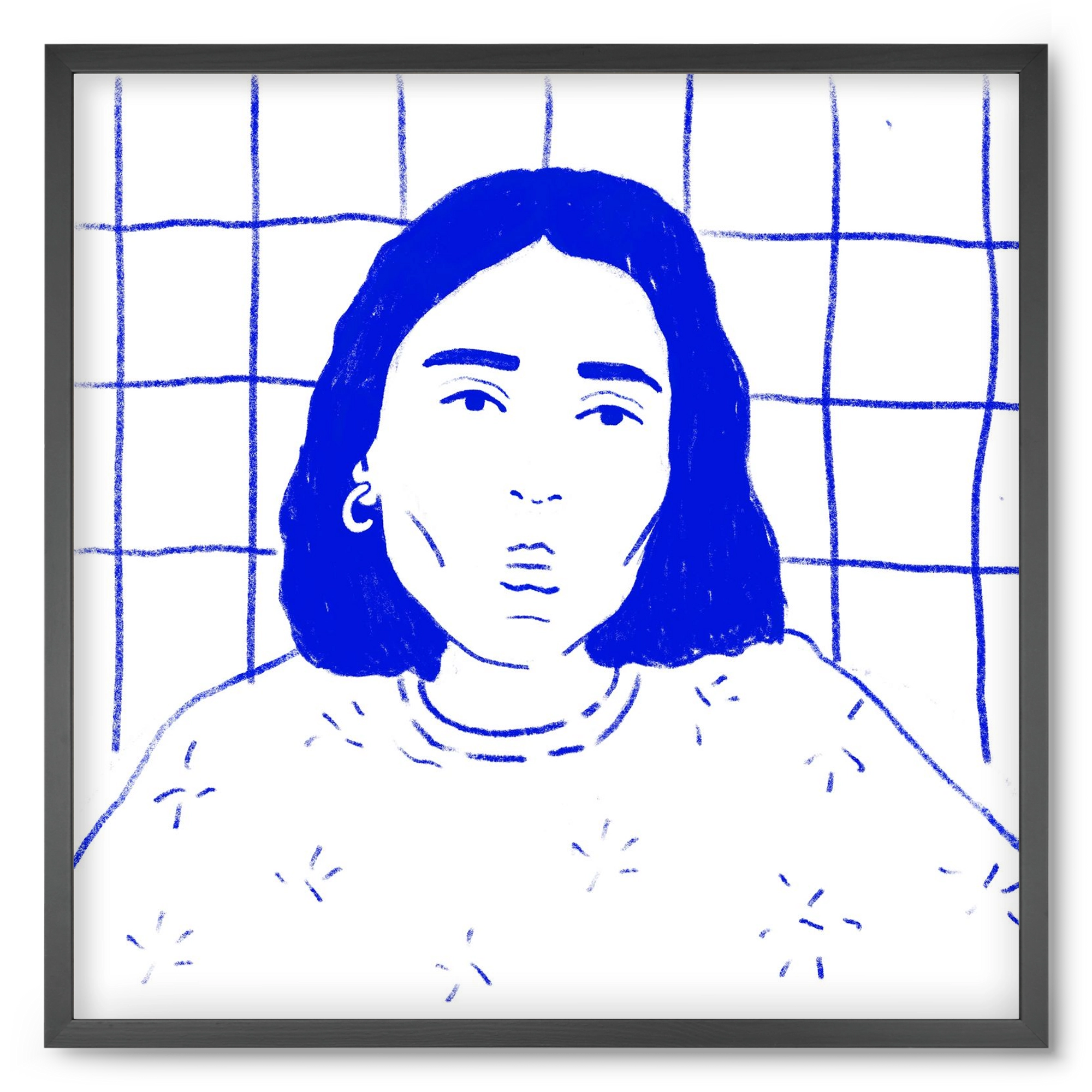 A Stranger, 50x50 cm (50x50 cm), Fekete keret