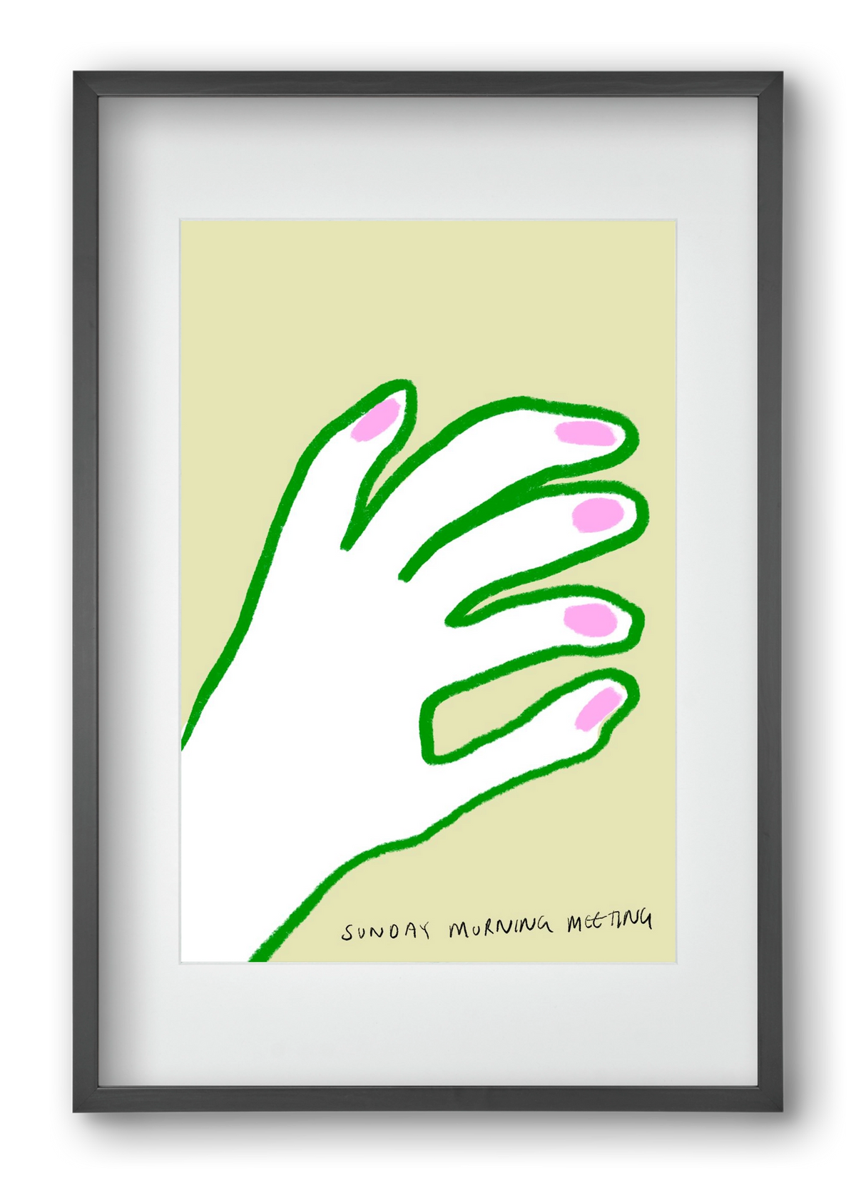 Sunday Morning Meeting, 40x60 cm (30x45 cm), Fekete keret, paszpartuval