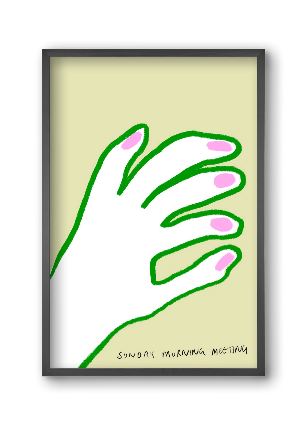 Sunday Morning Meeting, 30x45 cm (30x45 cm), Fekete keret