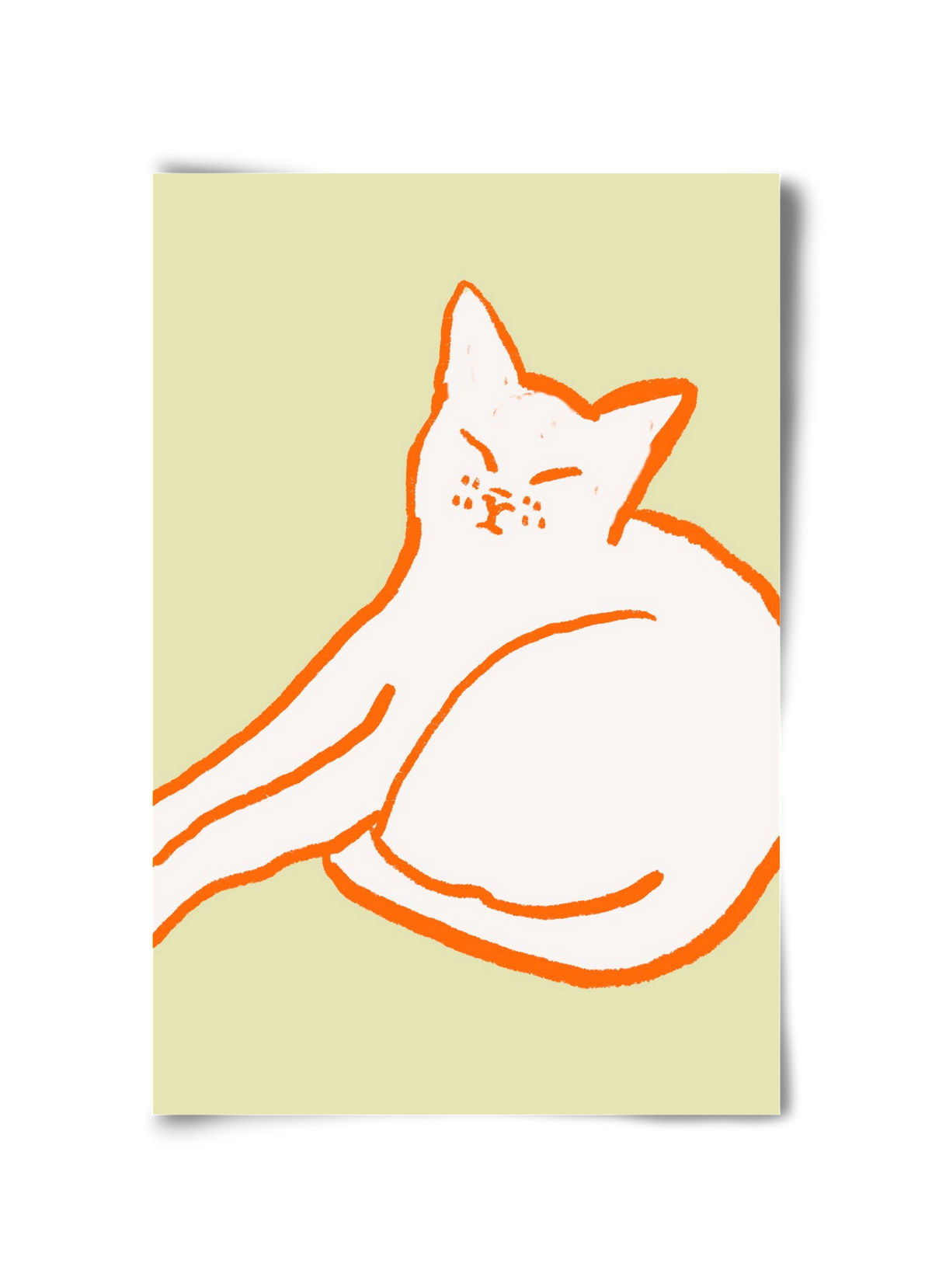 Good Morning Cat, 30x45 cm, Keret nélkül