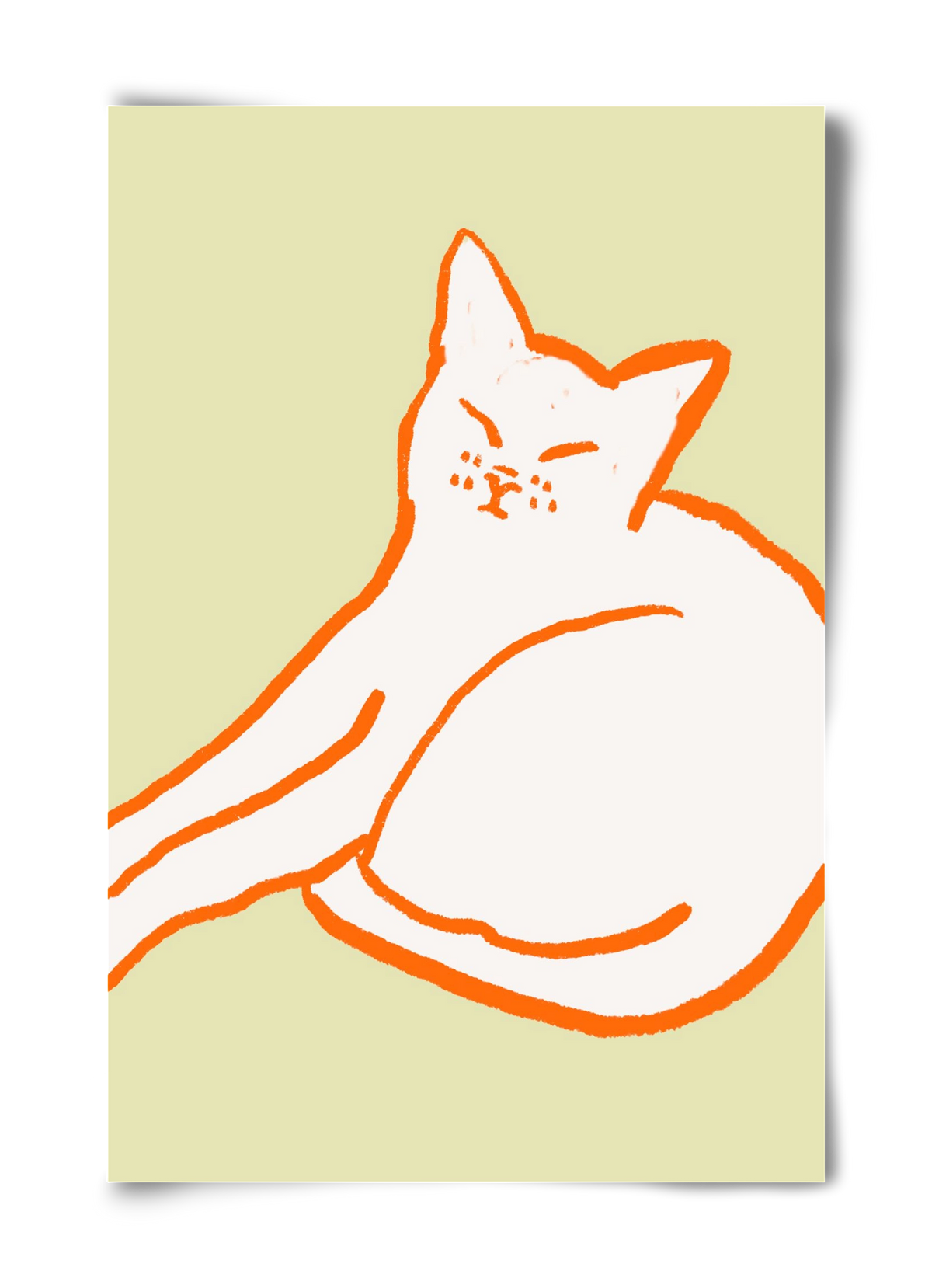 Good Morning Cat, 40x60 cm, Keret nélkül