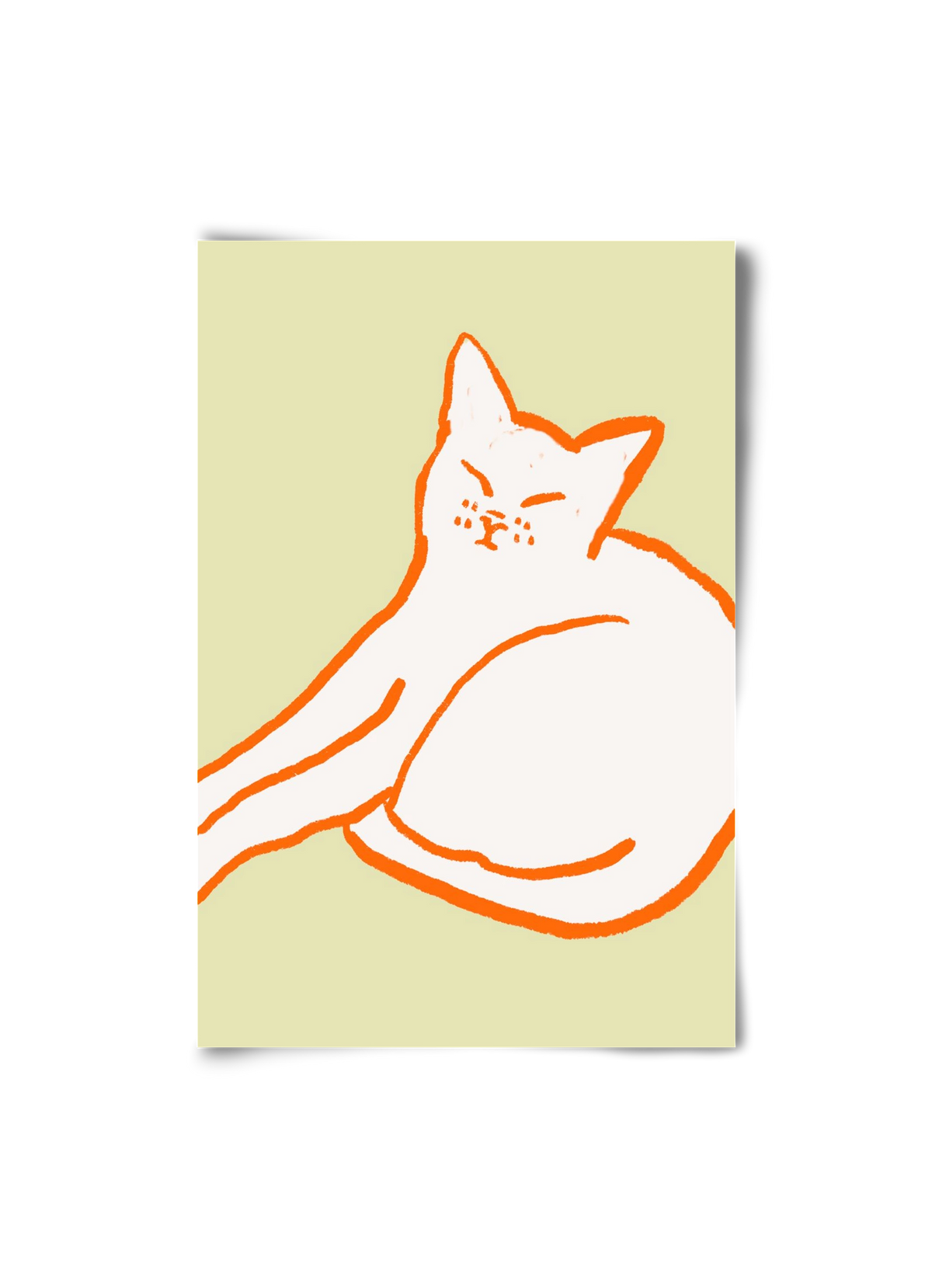 Good Morning Cat, 20x30 cm, Keret nélkül