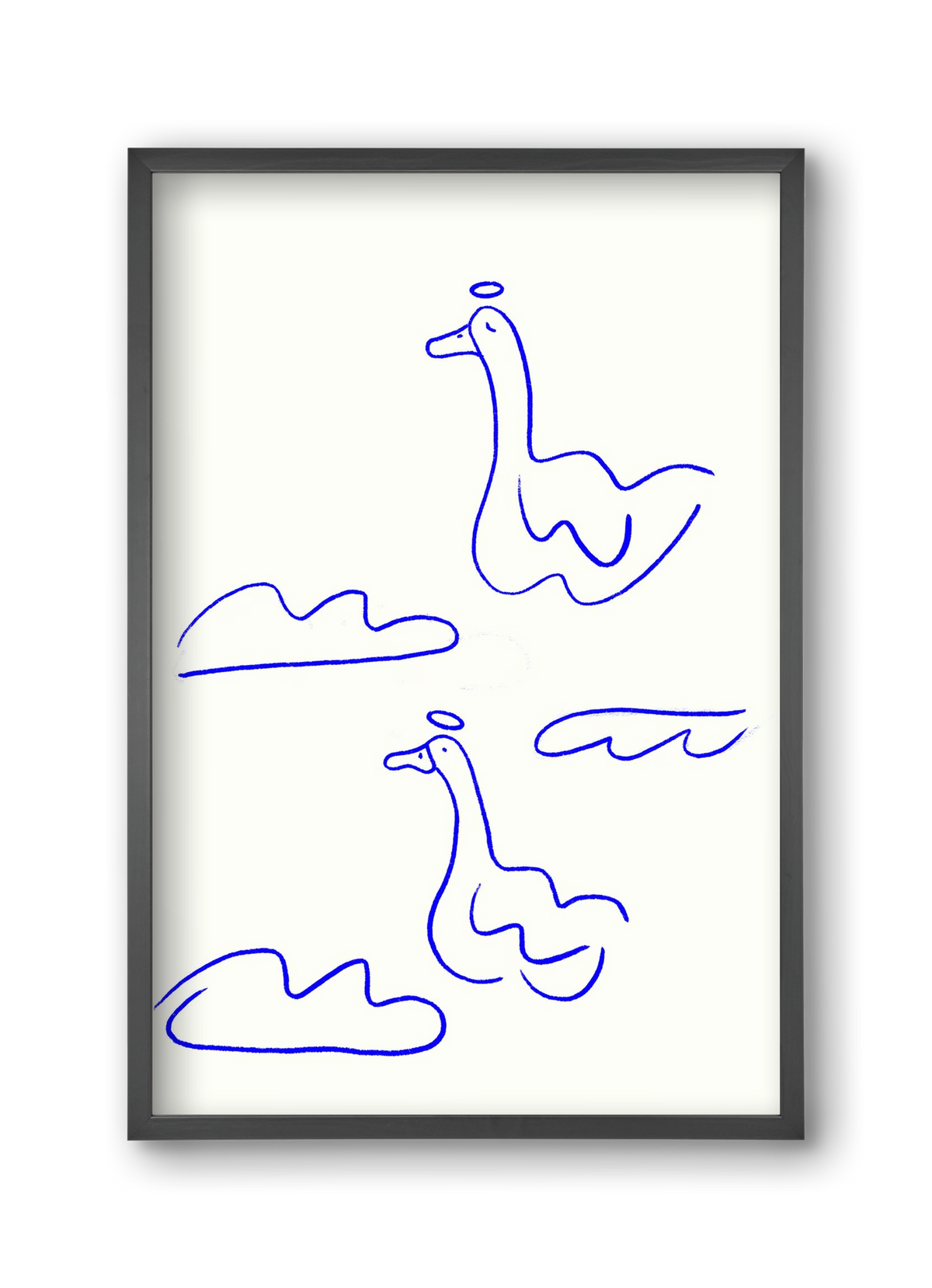 Angel Geese, 30x45 cm (30x45 cm), Fekete keret