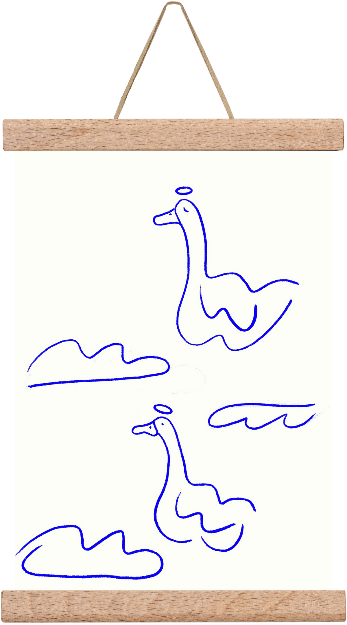 Angel Geese, 20x30 cm (20x30 cm), Tölgy akasztó