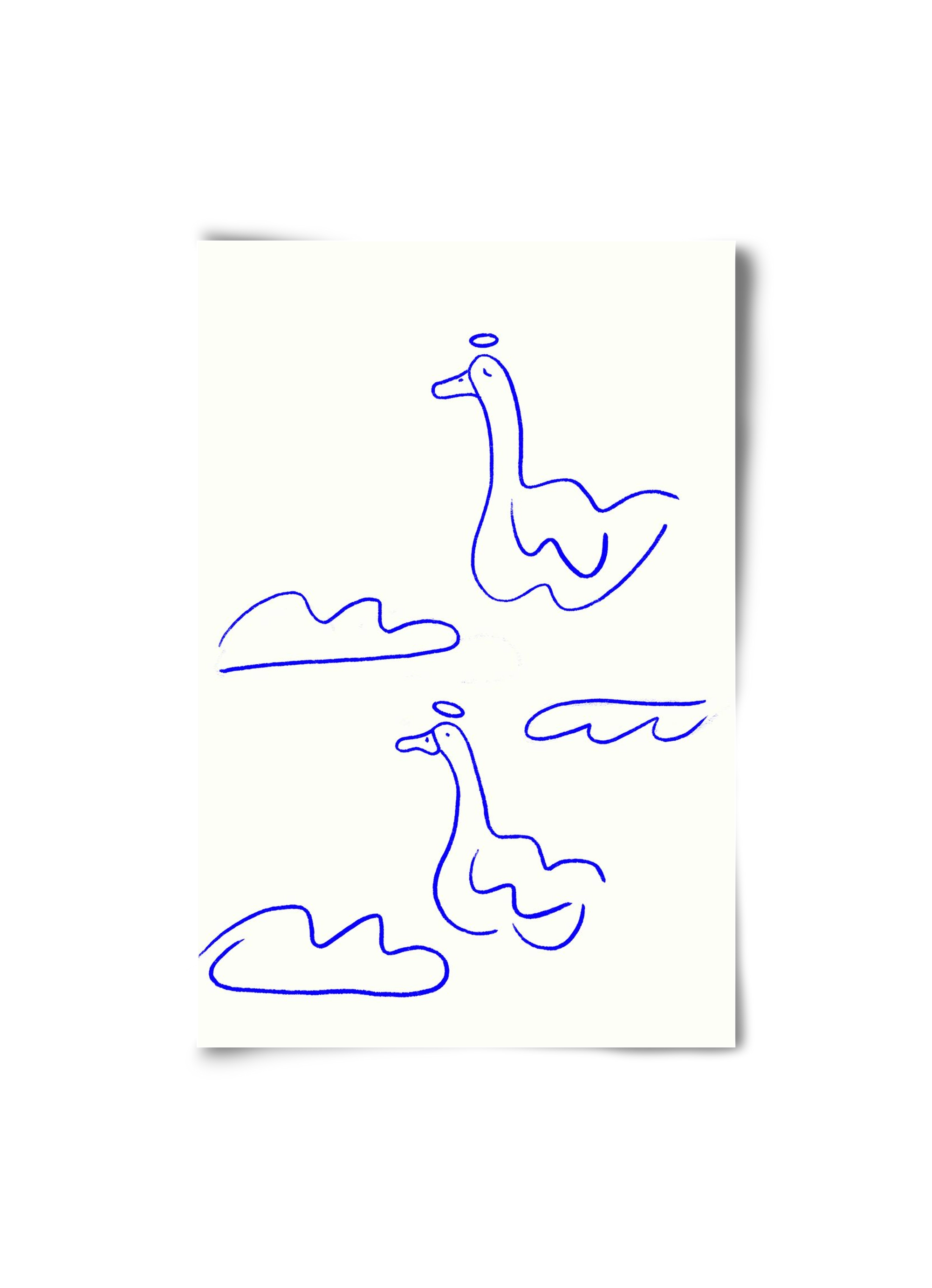 Angel Geese, 20x30 cm, Keret nélkül