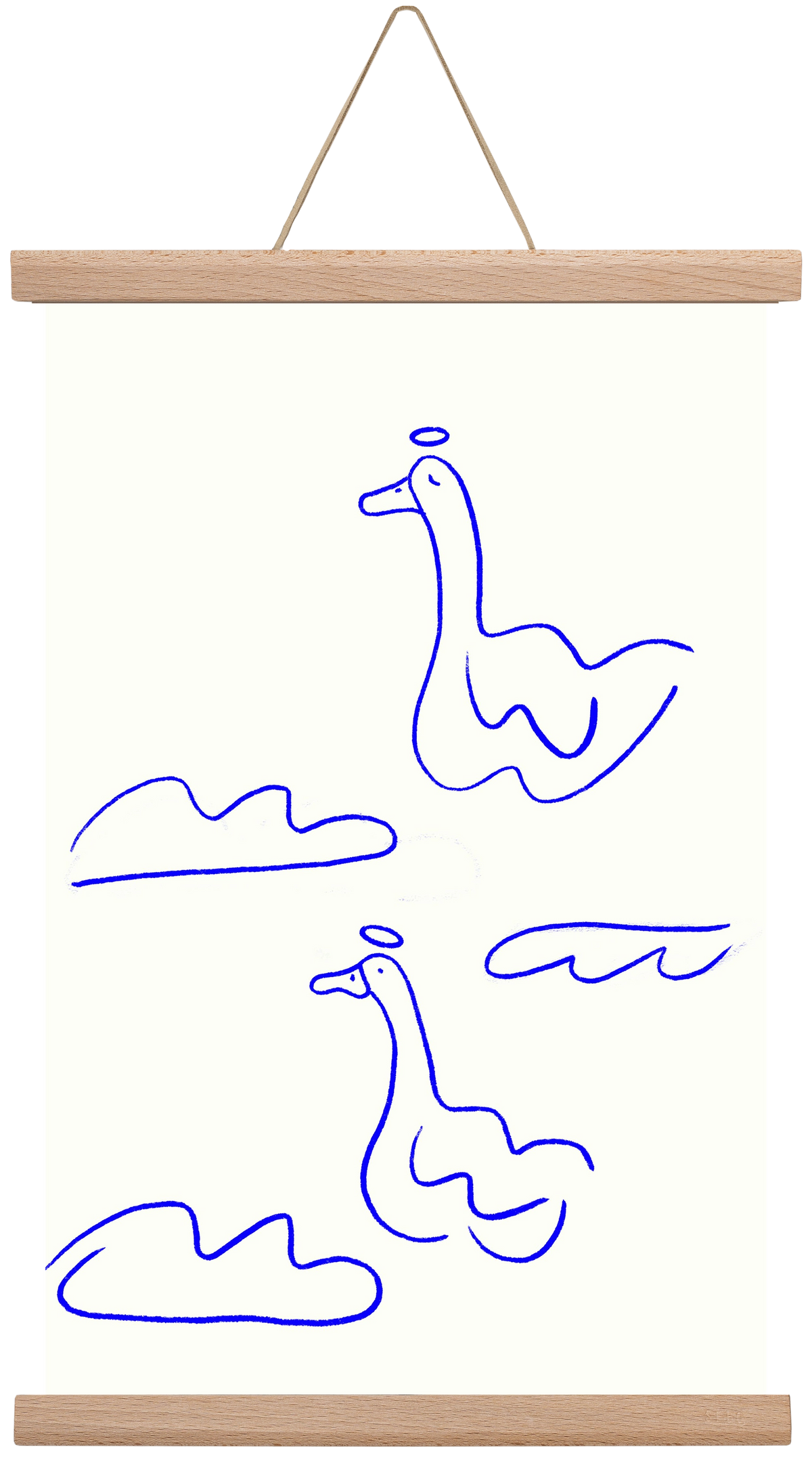 Angel Geese, 30x45 cm (30x45 cm), Tölgy akasztó