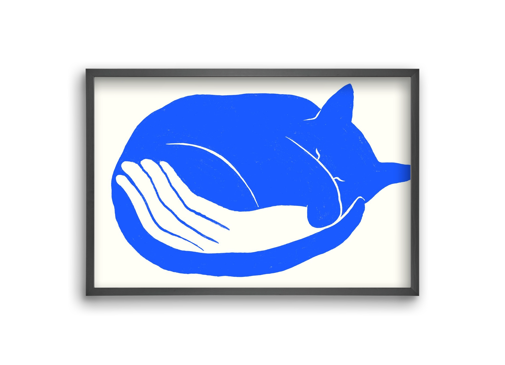 Cosy Cat, 30x20 cm (30x20 cm), Fekete keret