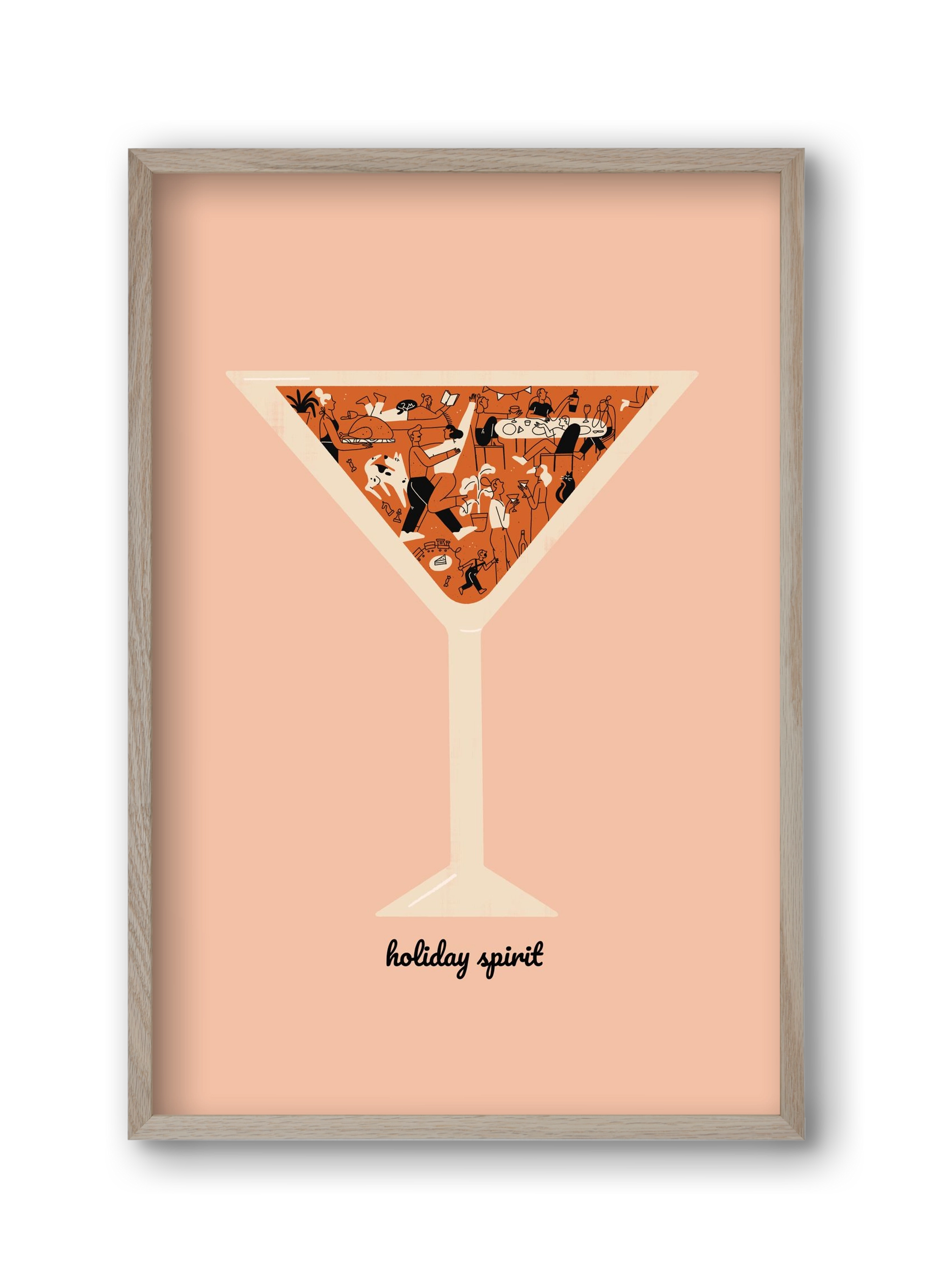 Holiday Spirit, 30x45 cm (30x45 cm), Tölgy keret