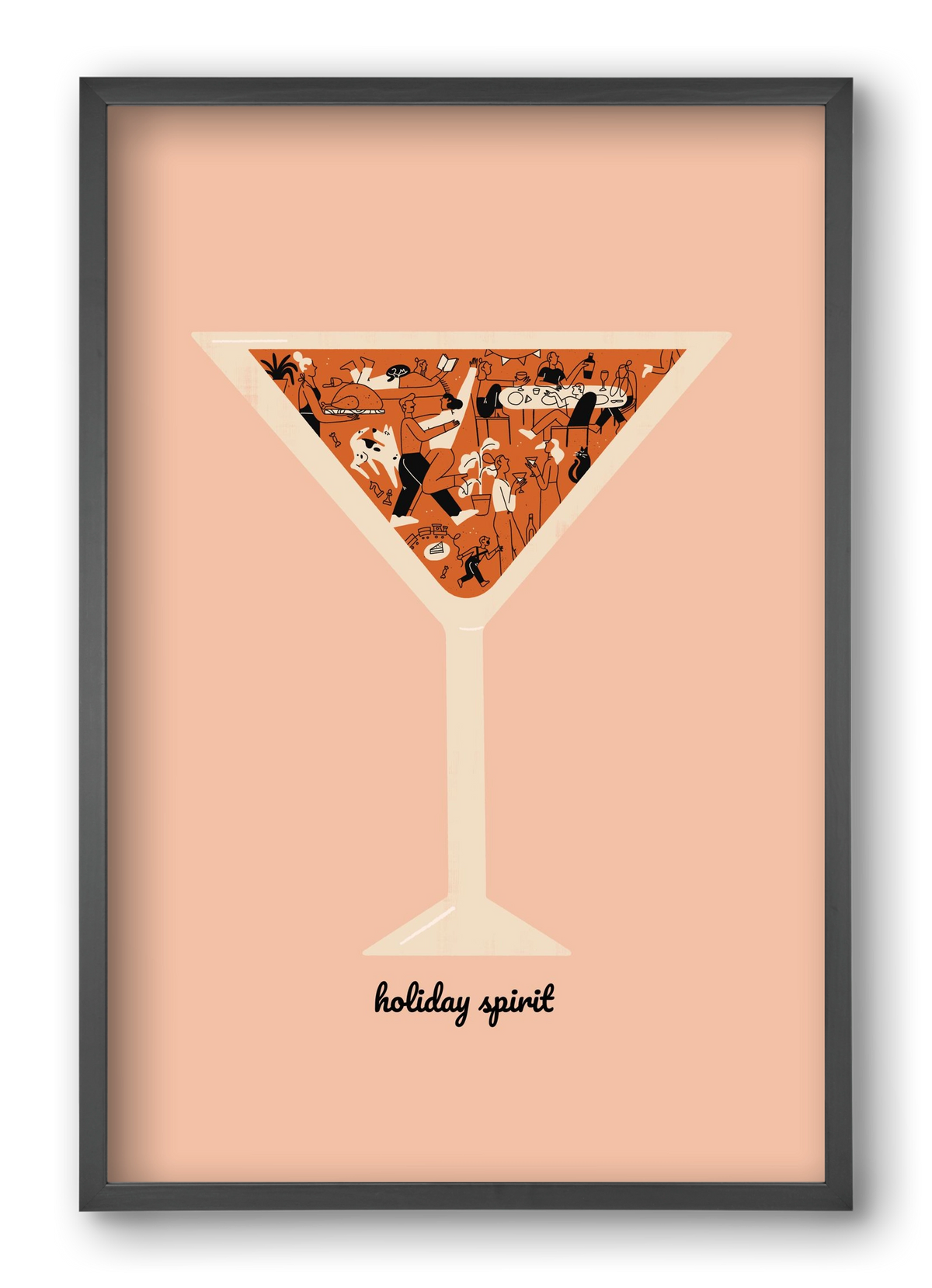 Holiday Spirit, 40x60 cm (40x60 cm), Fekete keret