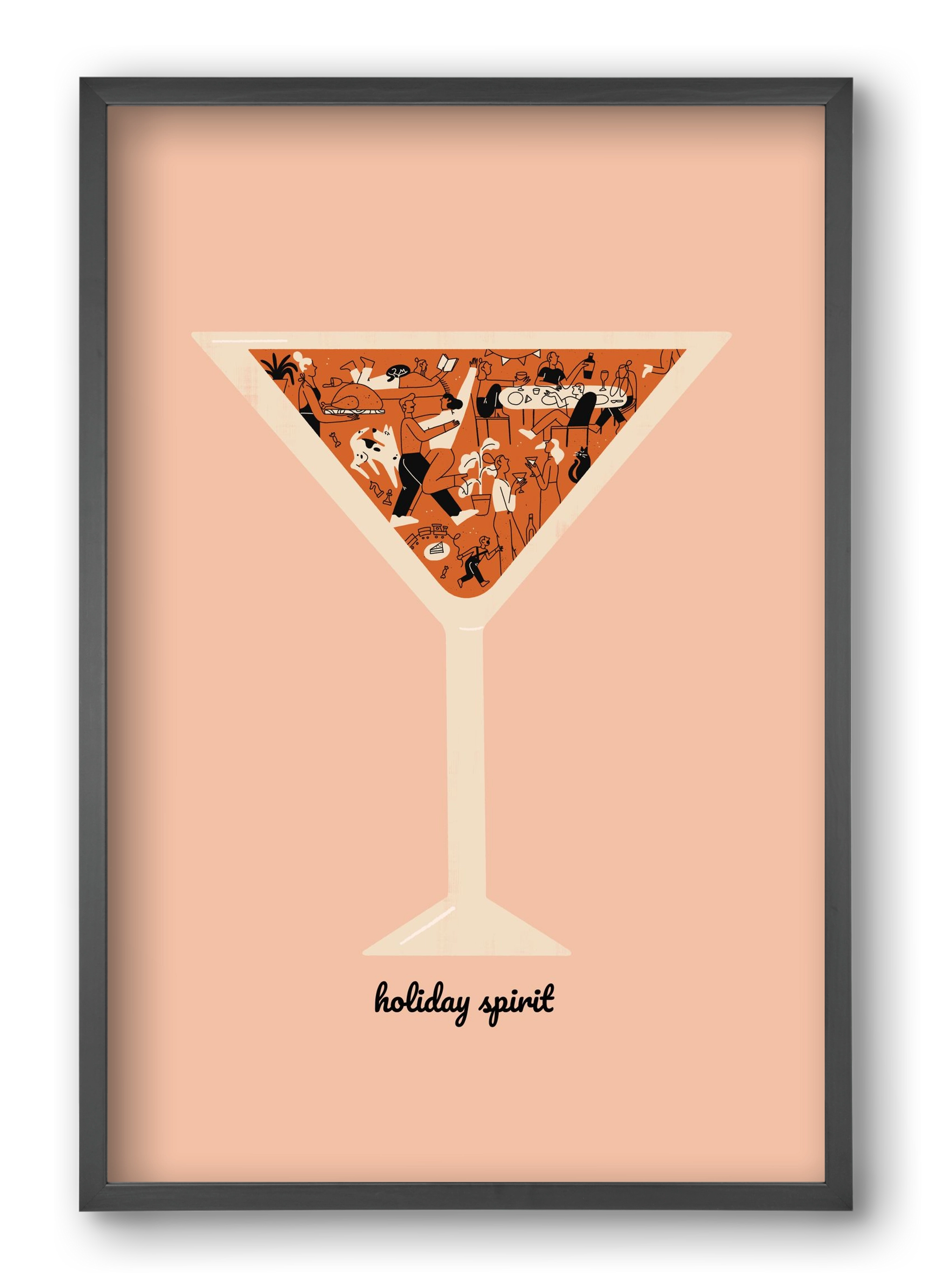 Holiday Spirit, 40x60 cm (40x60 cm), Fekete keret