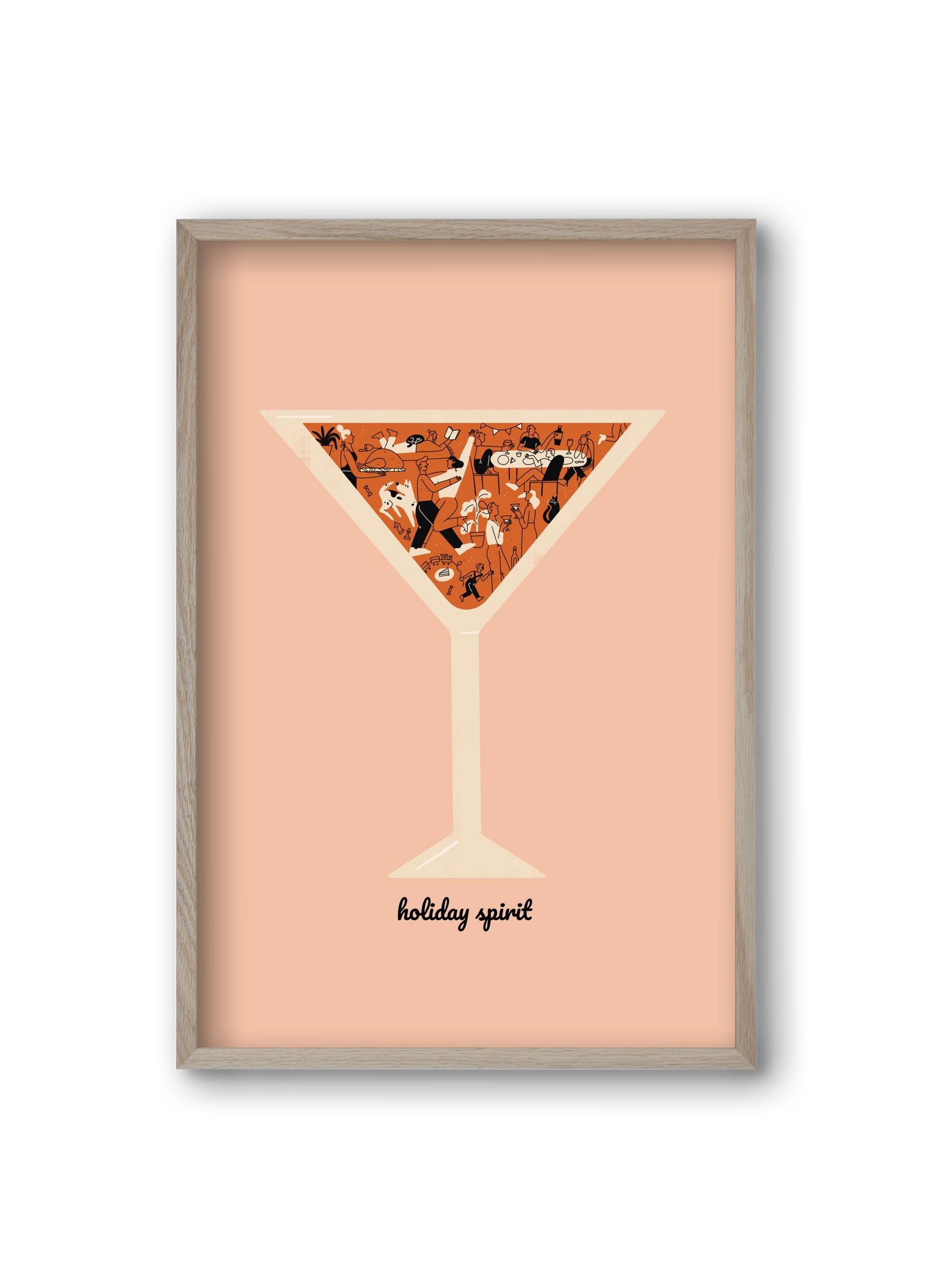 Holiday Spirit, 20x30 cm (20x30 cm), Tölgy keret
