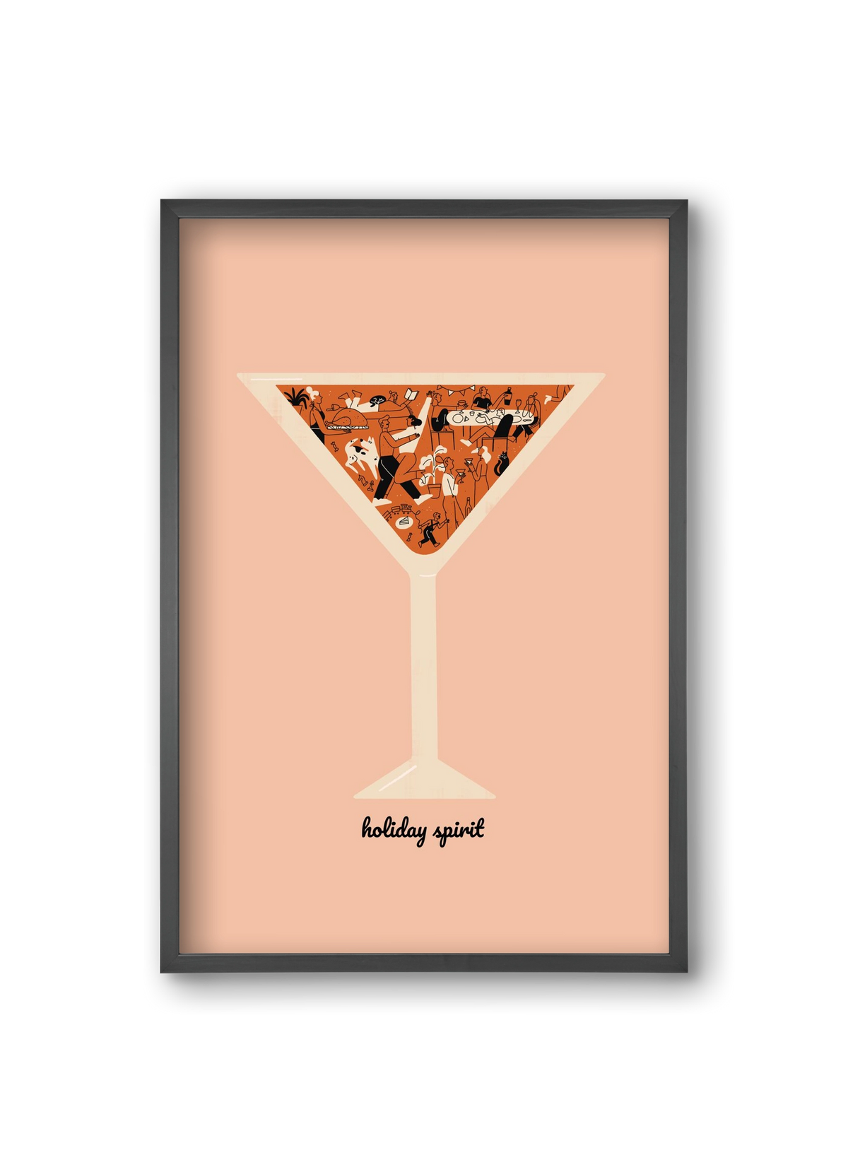 Holiday Spirit, 20x30 cm (20x30 cm), Fekete keret