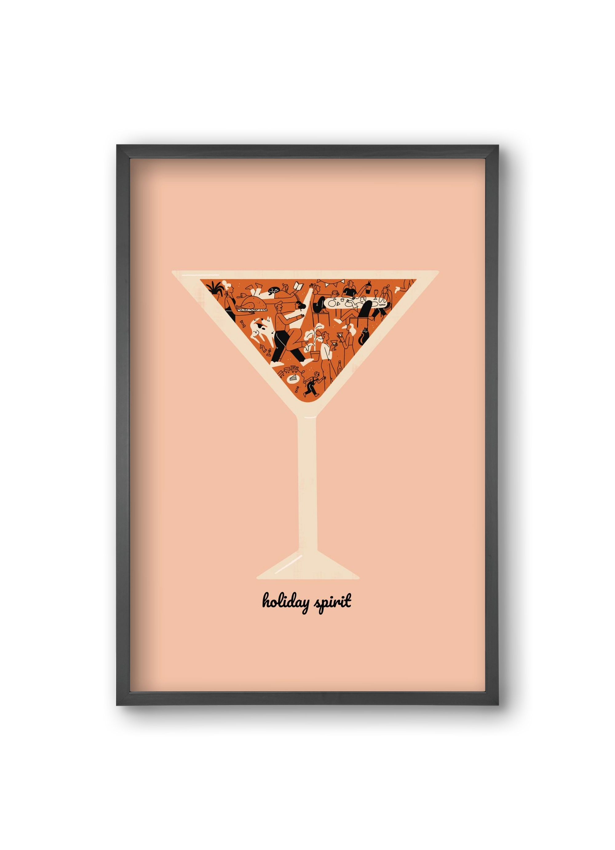 Holiday Spirit, 20x30 cm (20x30 cm), Fekete keret