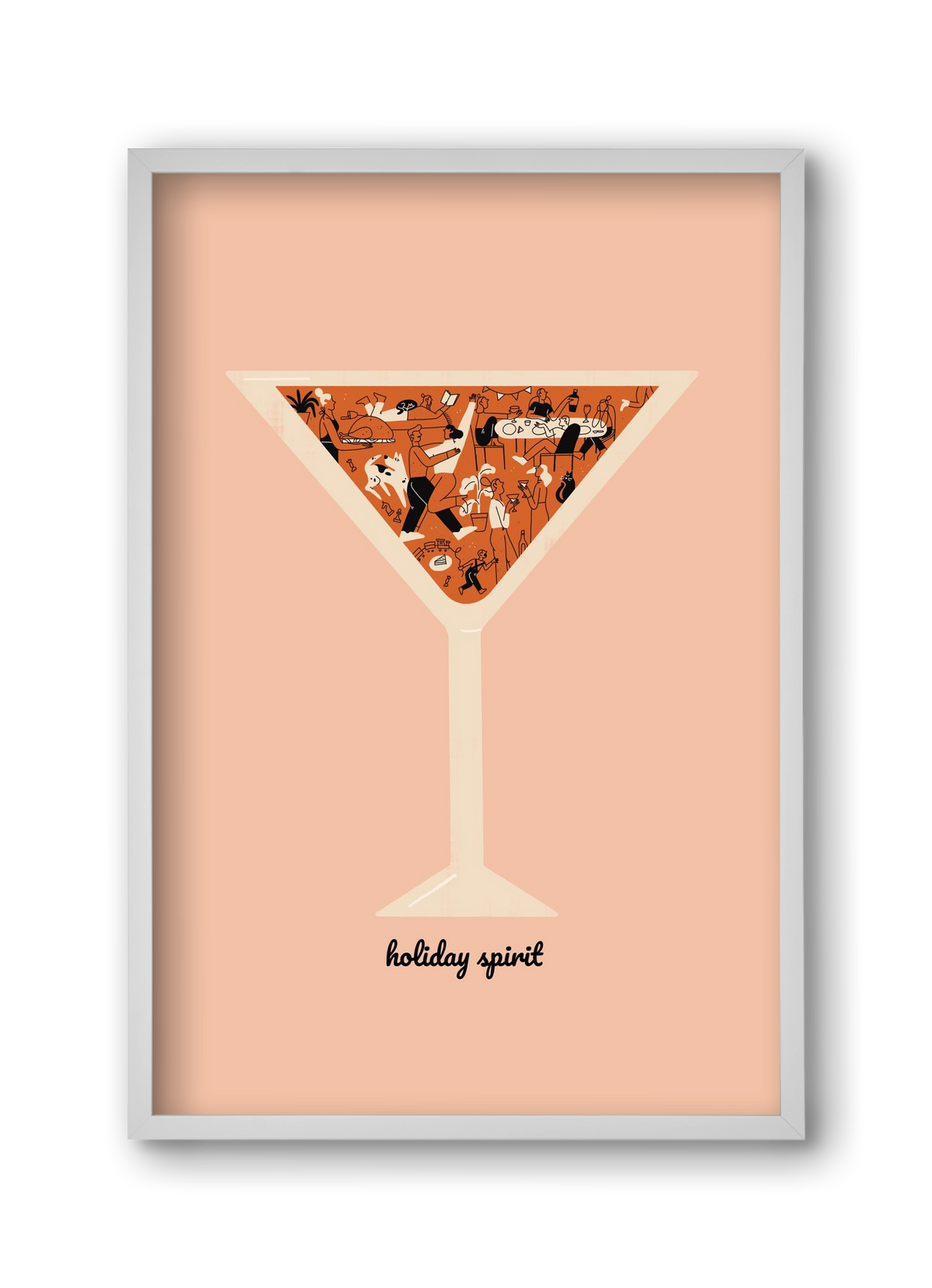 Holiday Spirit, 30x45 cm (30x45 cm), Fehér keret